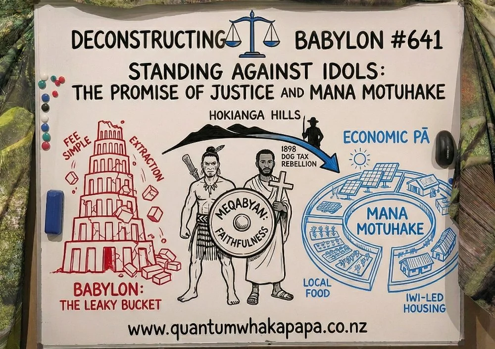 DECONSTRUCTING BABYLON #641 - STANDING AGAINST IDOLS: THE PROMISE OF JUSTICE AND MANA MOTUHAKE