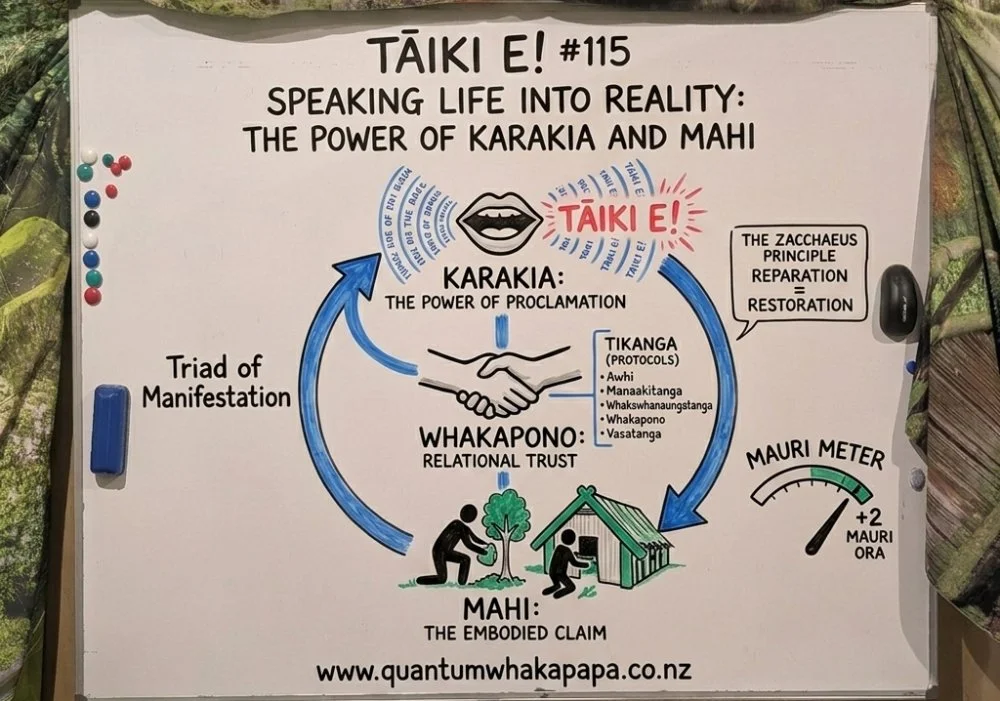 TAIKI E! #115 - SPEAKING LIFE INTO REALITY: THE POWER OF KARAKIA AND MAHI