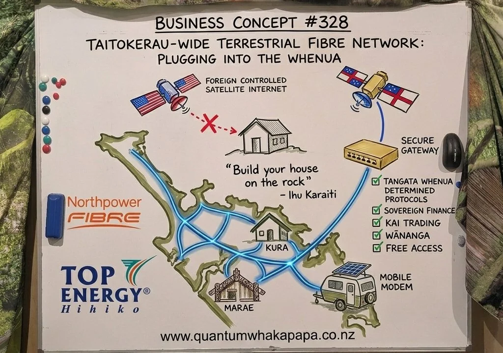 BUSINESS CONCEPT #328 - TAITOKERAU-WIDE TERRESTRIAL FIBRE NETWORK: PLUGGING INTO THE WHENUA