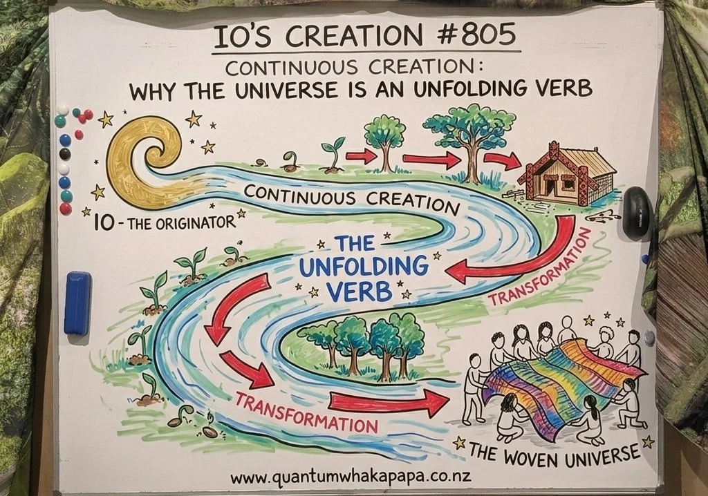 IO'S CREATION #805 - THE UNFOLDING STORY: WHY THE UNIVERSE NEVER STOPPED GROWING