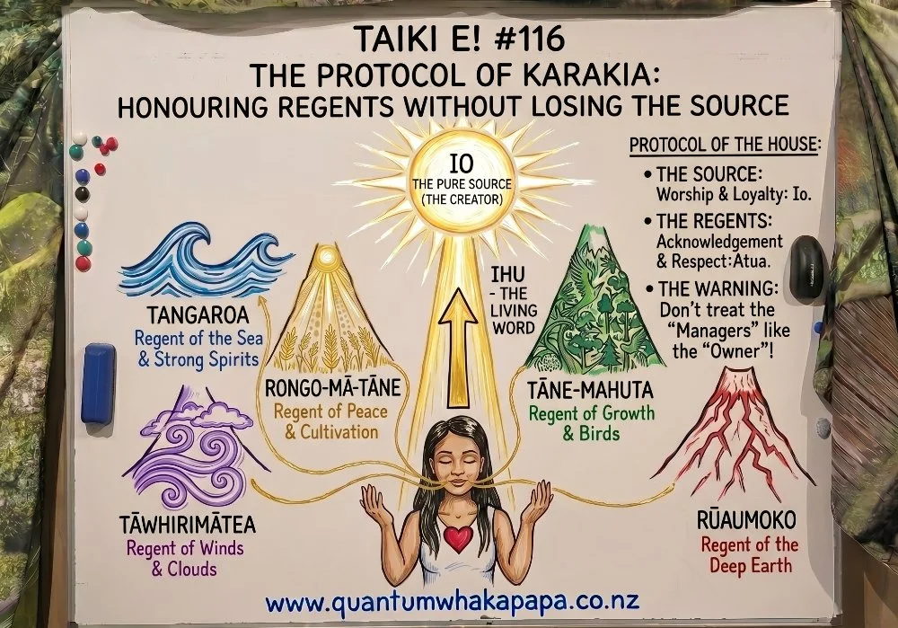 TAIKI E! #116 - THE PROTOCOL OF KARAKIA: HONOURING REGENTS WITHOUT LOSING THE SOURCE