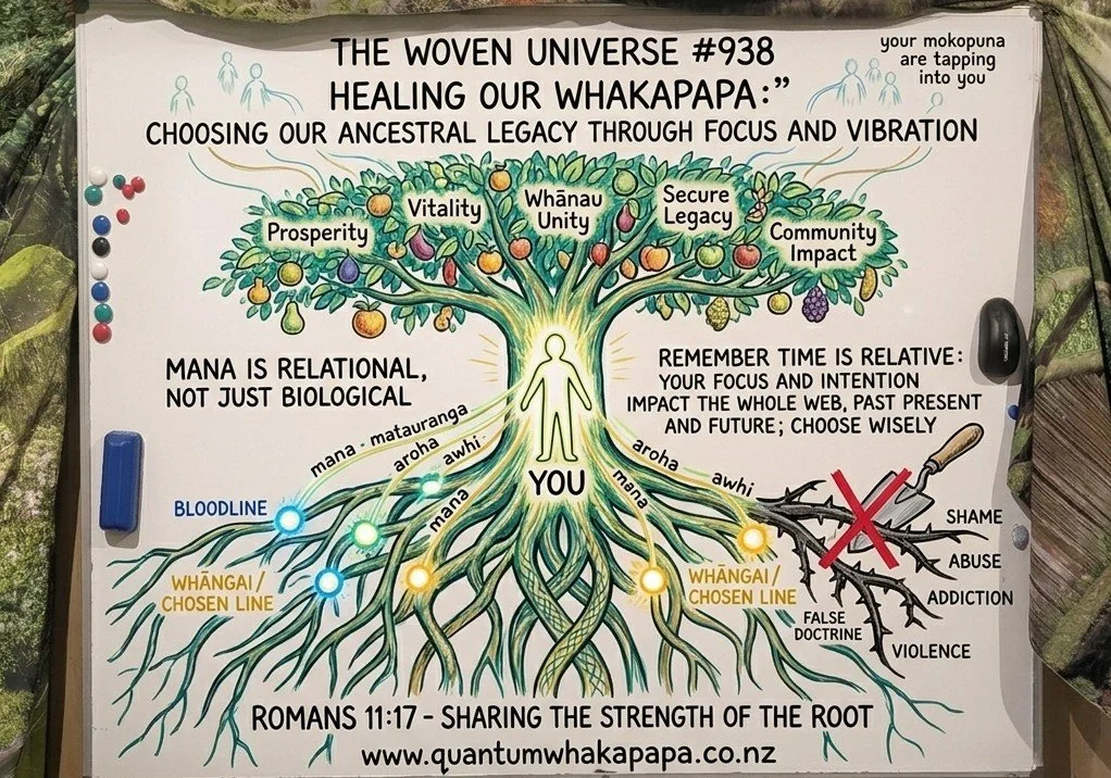 THE WOVEN UNIVERSE #938 - HEALING OUR WHAKAPAPA: CHOOSING OUR ANCESTRAL LEGACY THROUGH FOCUS AND VIBRATION