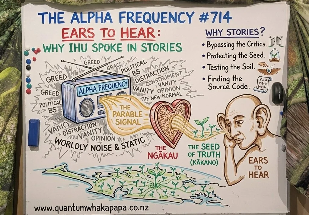 THE ALPHA FREQUENCY #714 - EARS TO HEAR: WHY IHU SPOKE IN STORIES