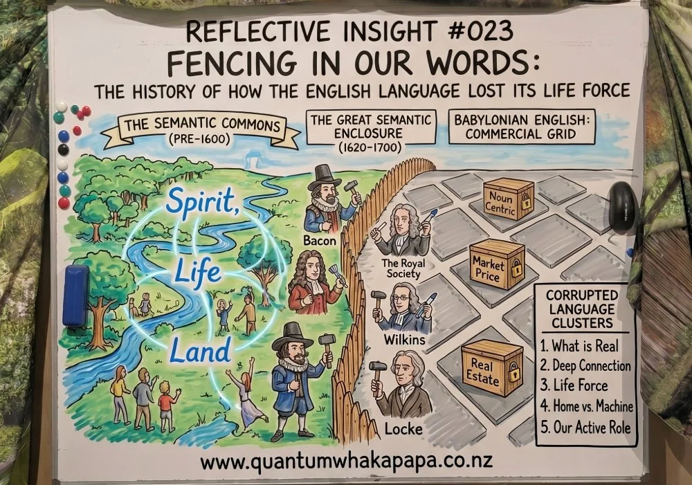 REFLECTIVE INSIGHT #023 - THE GREAT SEMANTIC ENCLOSURE - UNDERSTANDING THE HISTORICAL LANGUAGE SHIFT FROM CONNECTION TO COMMERCE