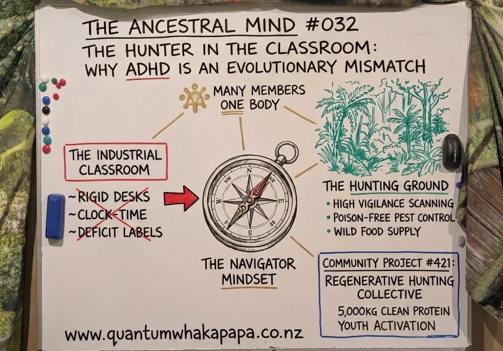 THE ANCESTRAL MIND #032 - THE HUNTER IN THE CLASSROOM: WHY ADHD IS AN EVOLUTIONARY MISMATCH