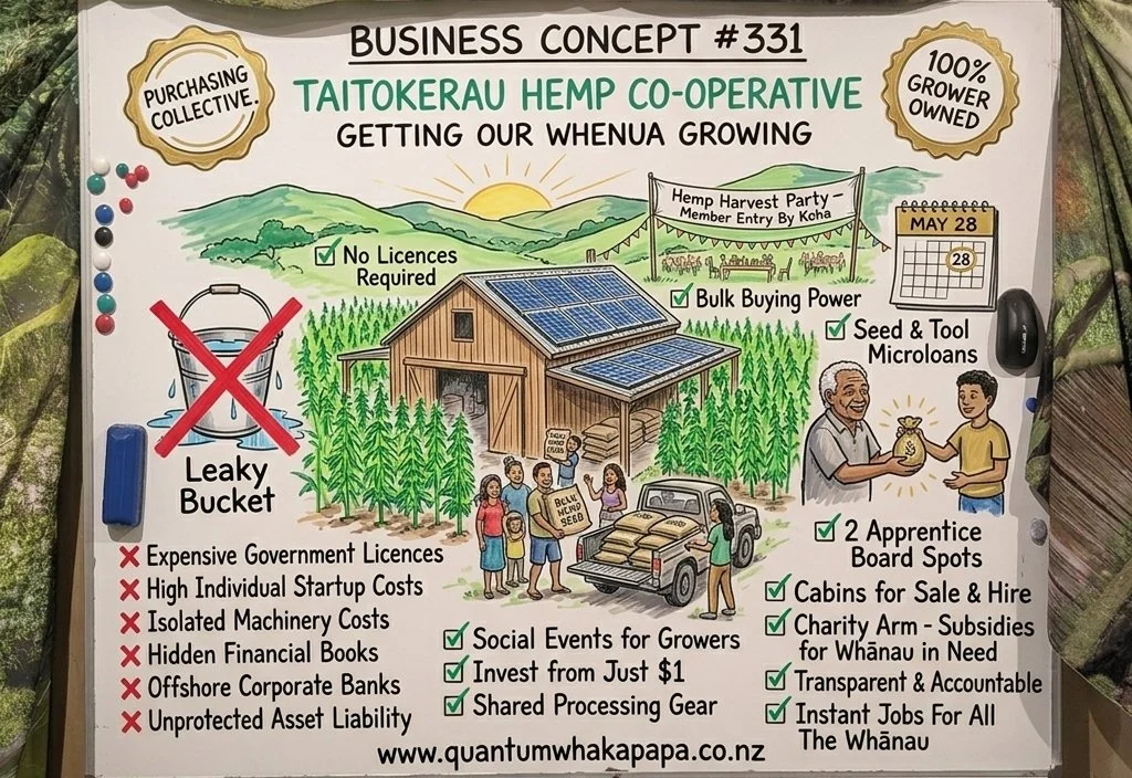 BUSINESS CONCEPT #331 – TAITOKERAU HEMP GROWERS TRADING COMPANY (CO-OPERATIVE PROPOSAL)
