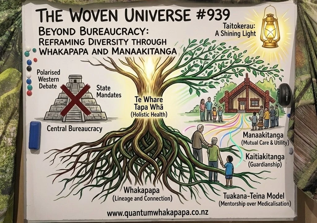 THE WOVEN UNIVERSE #939 - BEYOND BUREAUCRACY: REFRAMING DIVERSITY THROUGH WHAKAPAPA AND MANAAKITANGA