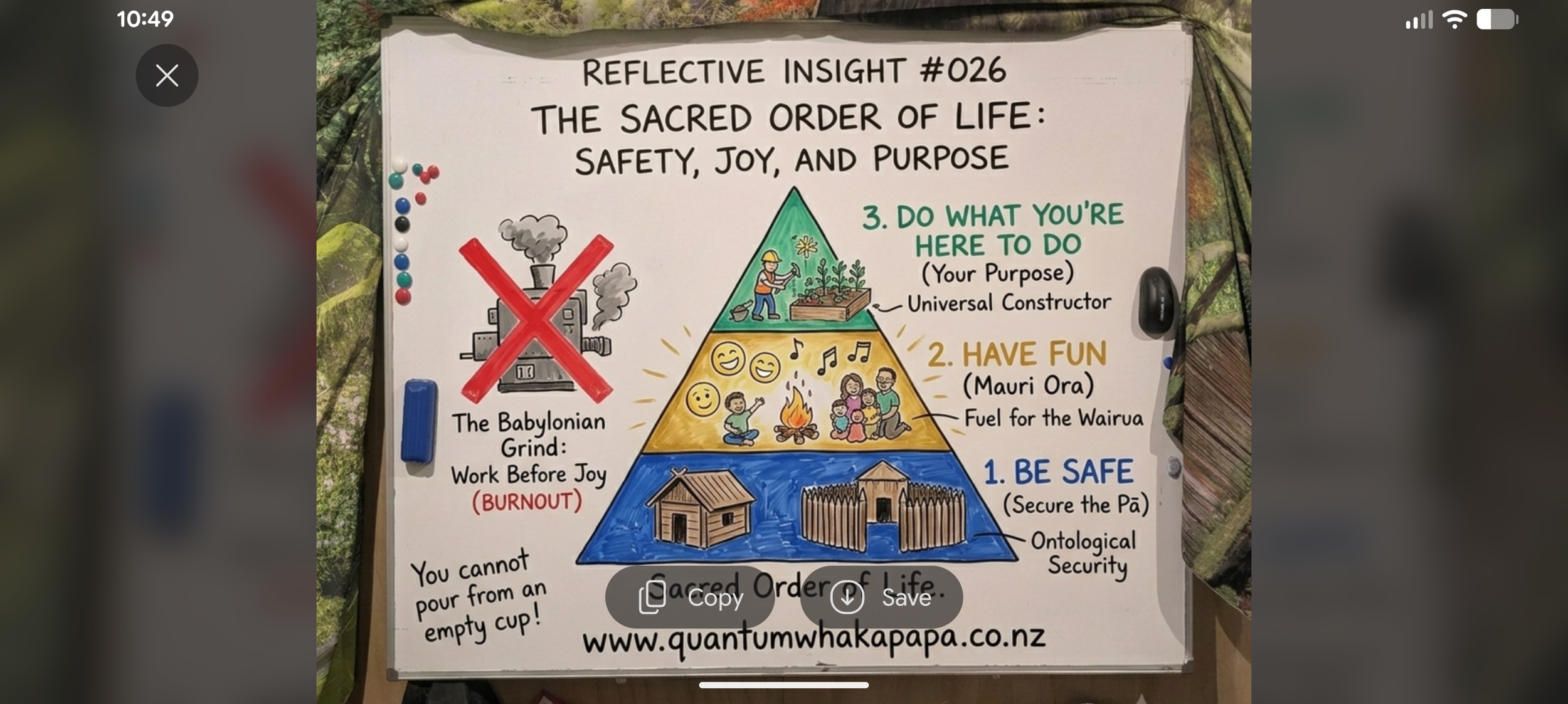REFLECTIVE INSIGHT #026 - THE SACRED ORDER: SAFETY, FUN, AND PURPOSE