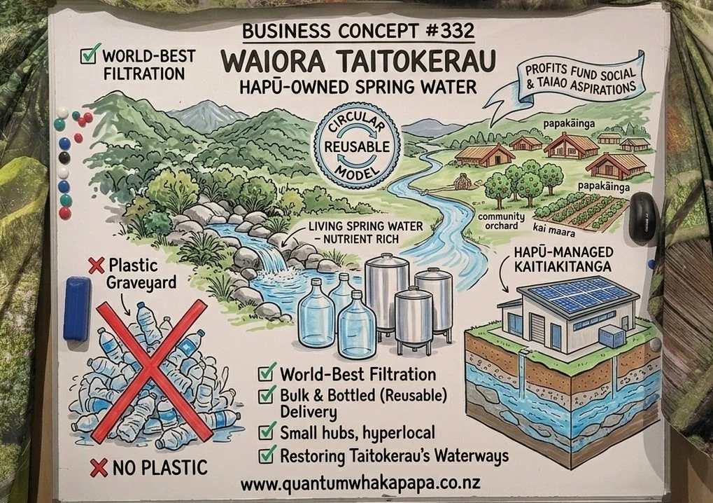 BUSINESS CONCEPT #332 - WAIORA TAITOKERAU: HAPŪ-OWNED SPRING WATER
