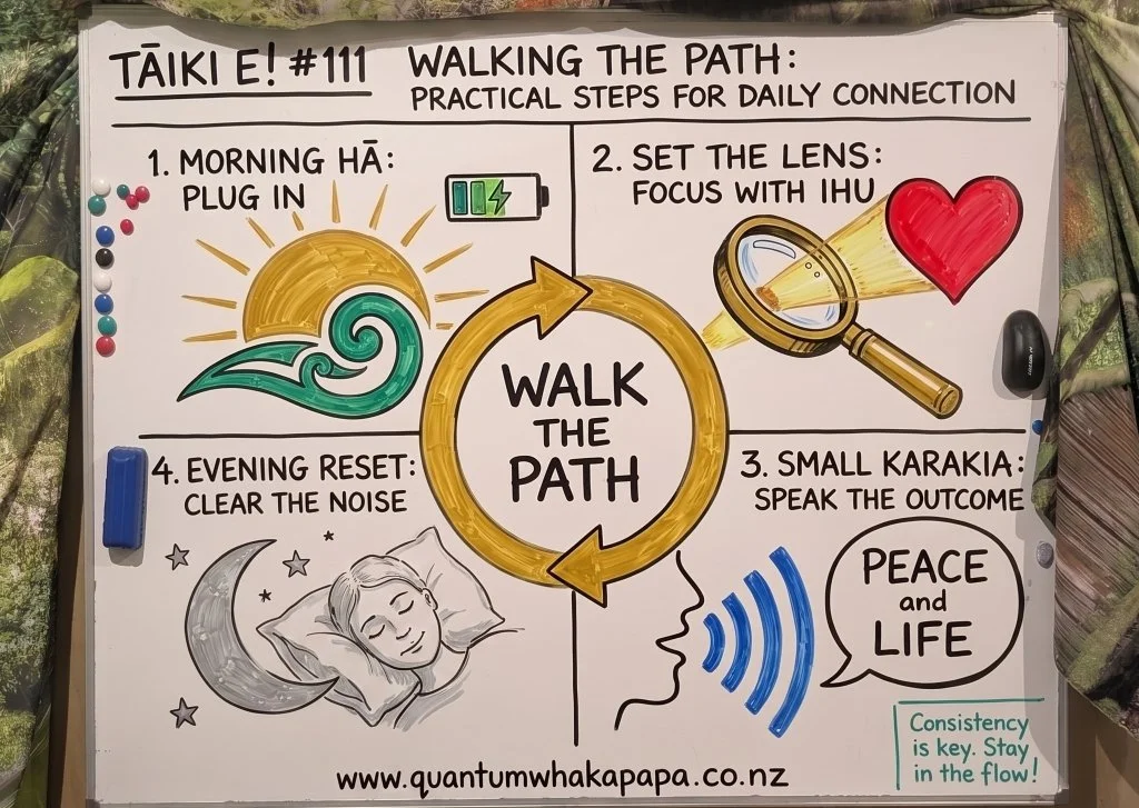 TĀIKI E! #111 - WALKING THE PATH: PRACTICAL STEPS FOR DAILY CONNECTION