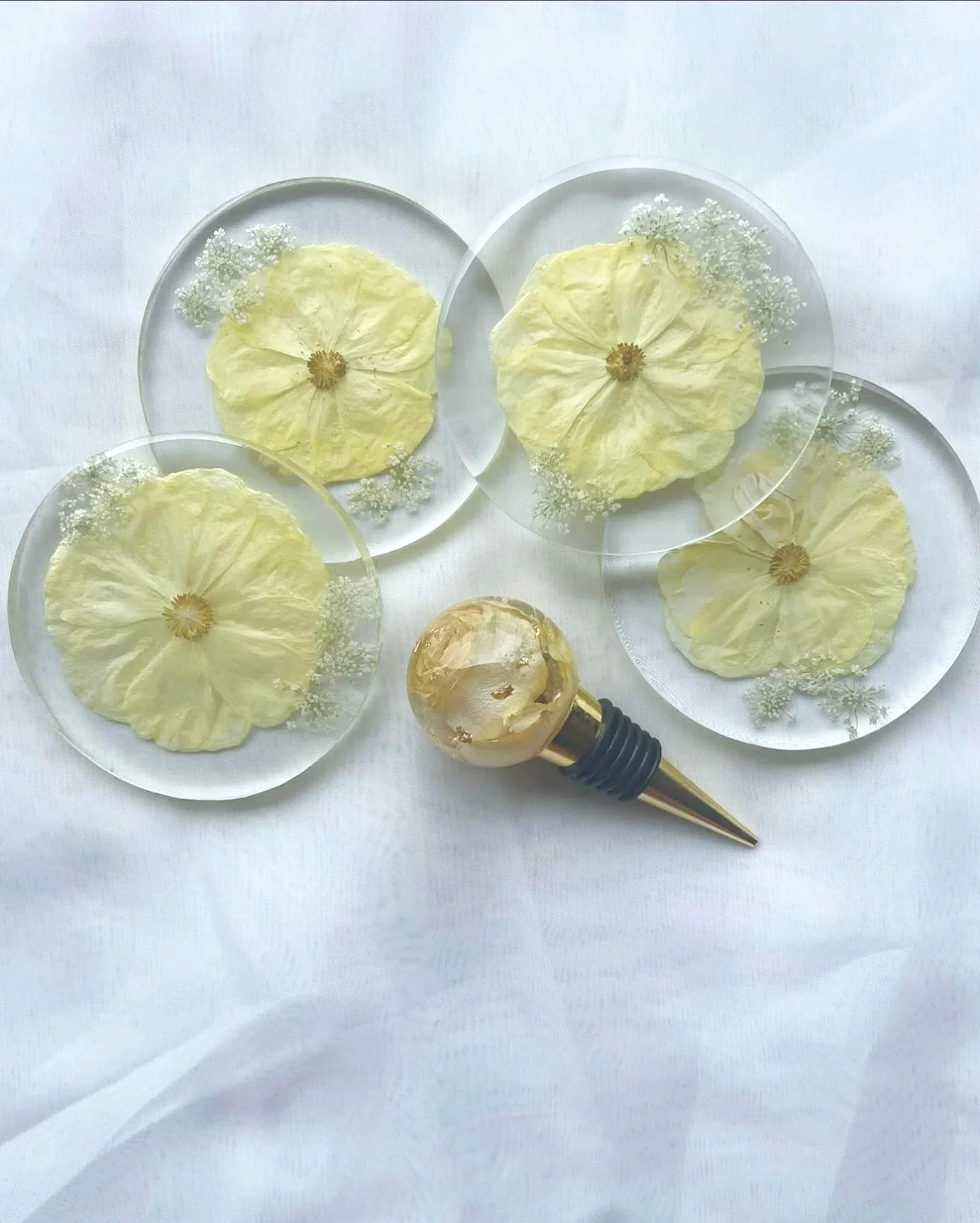 Shown: Highball Coasters & Wine Bottle Topper