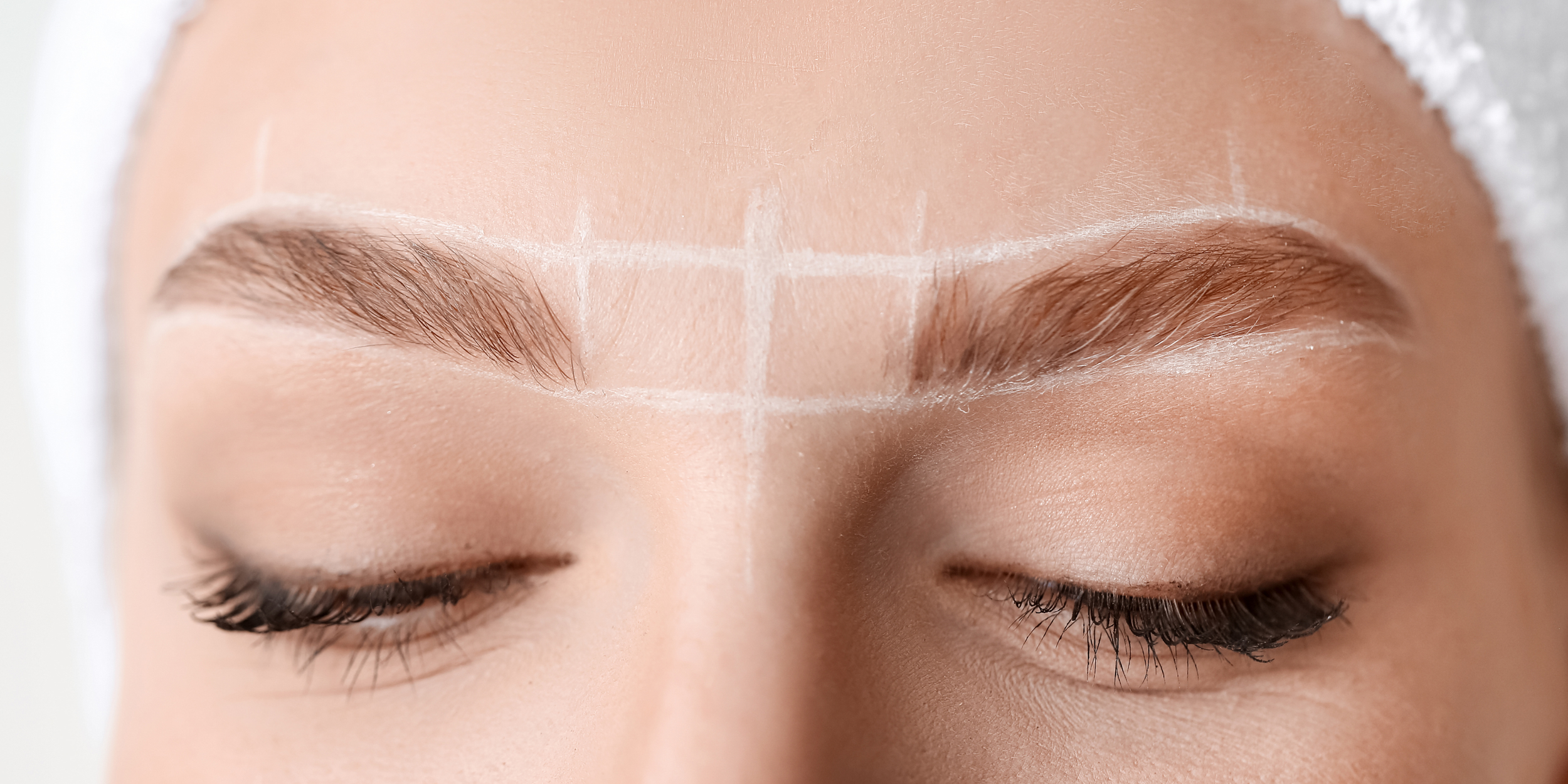 Image of a brow wax treatment