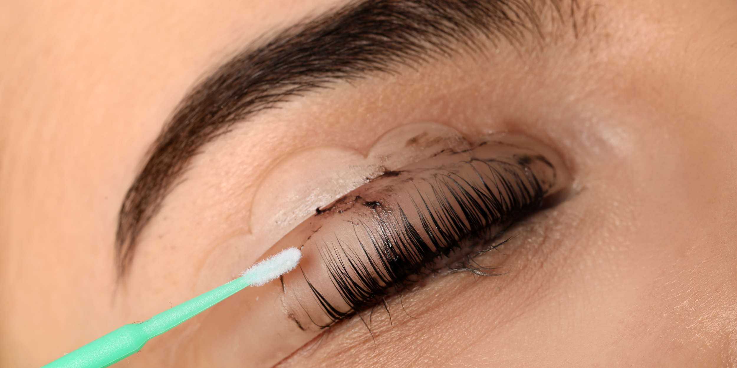 Image of a lash lift treatment