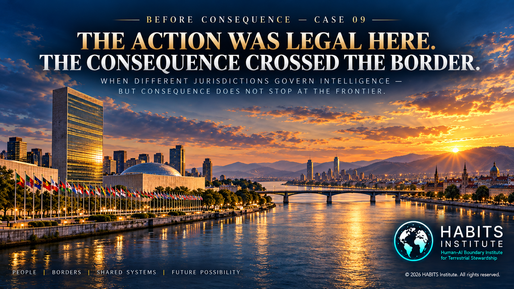 BEFORE CONSEQUENCE CASE 09: THE ACTION WAS LEGAL HERE. THE CONSEQUENCE CROSSED THE BORDER.