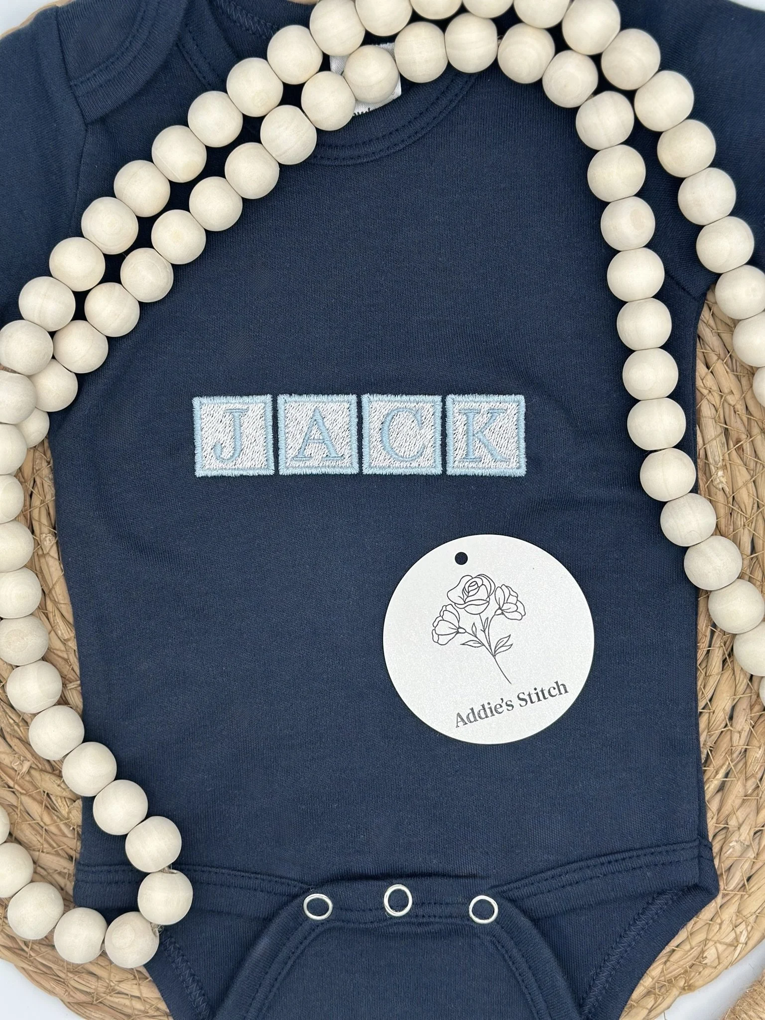 Letter Block Onesie