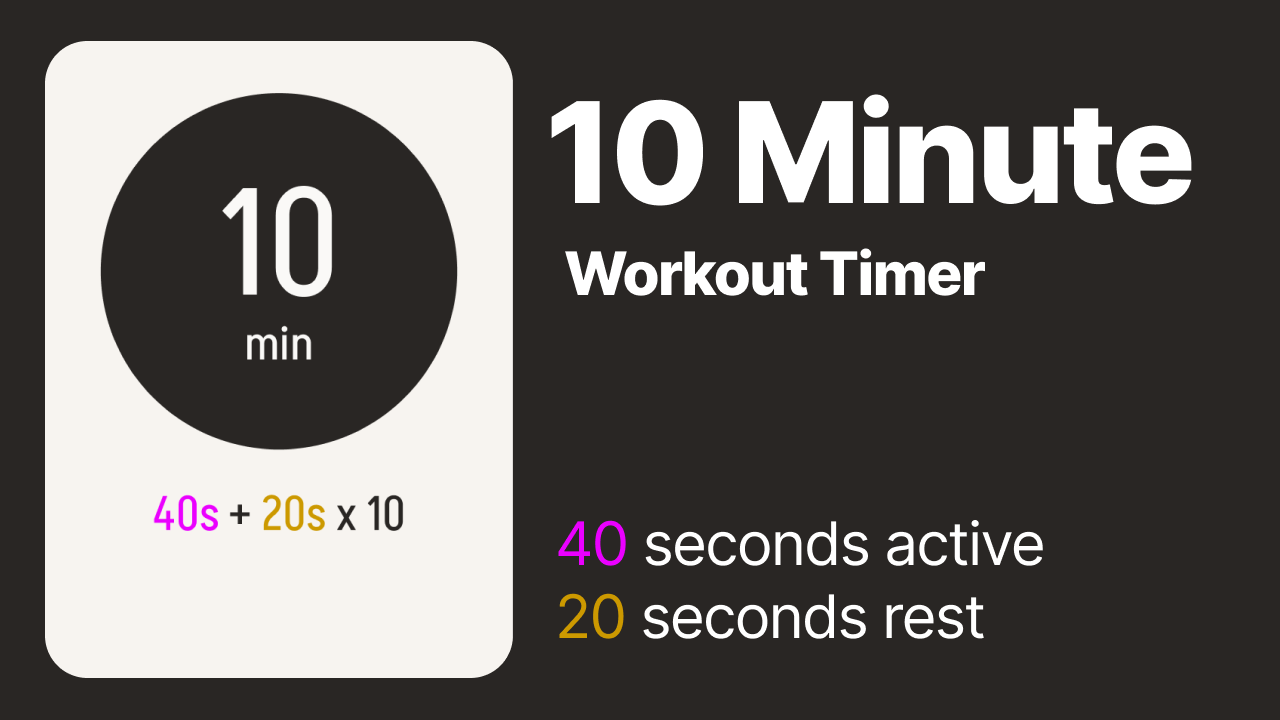 10 Minute Workout Timer 40-20