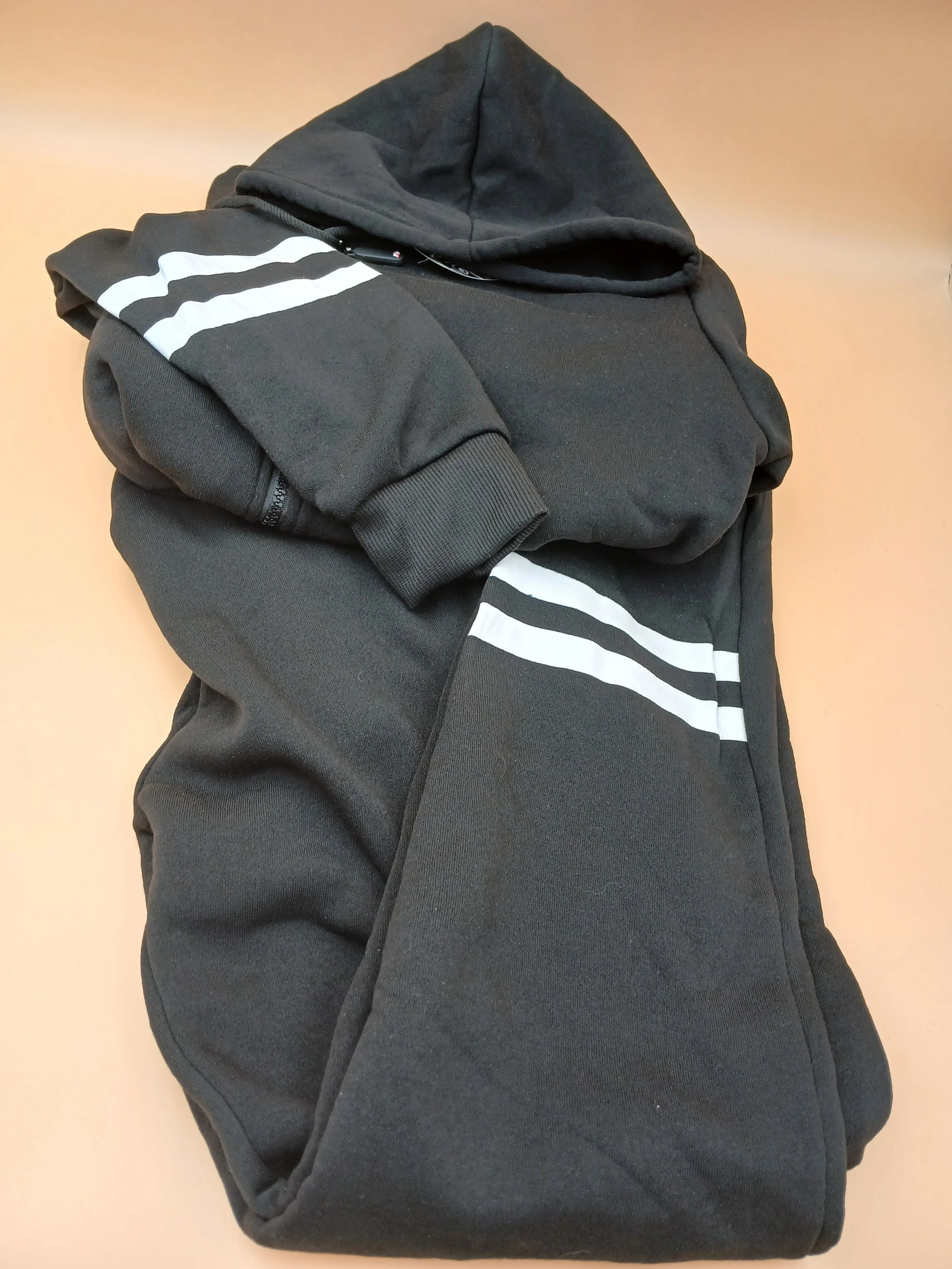 Stripe Hoodie Jogger Set