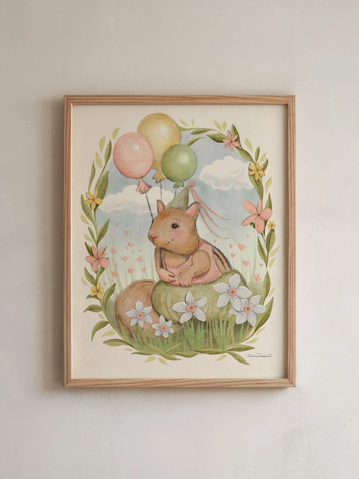 Pippin with Balloons - Giclée Art Print