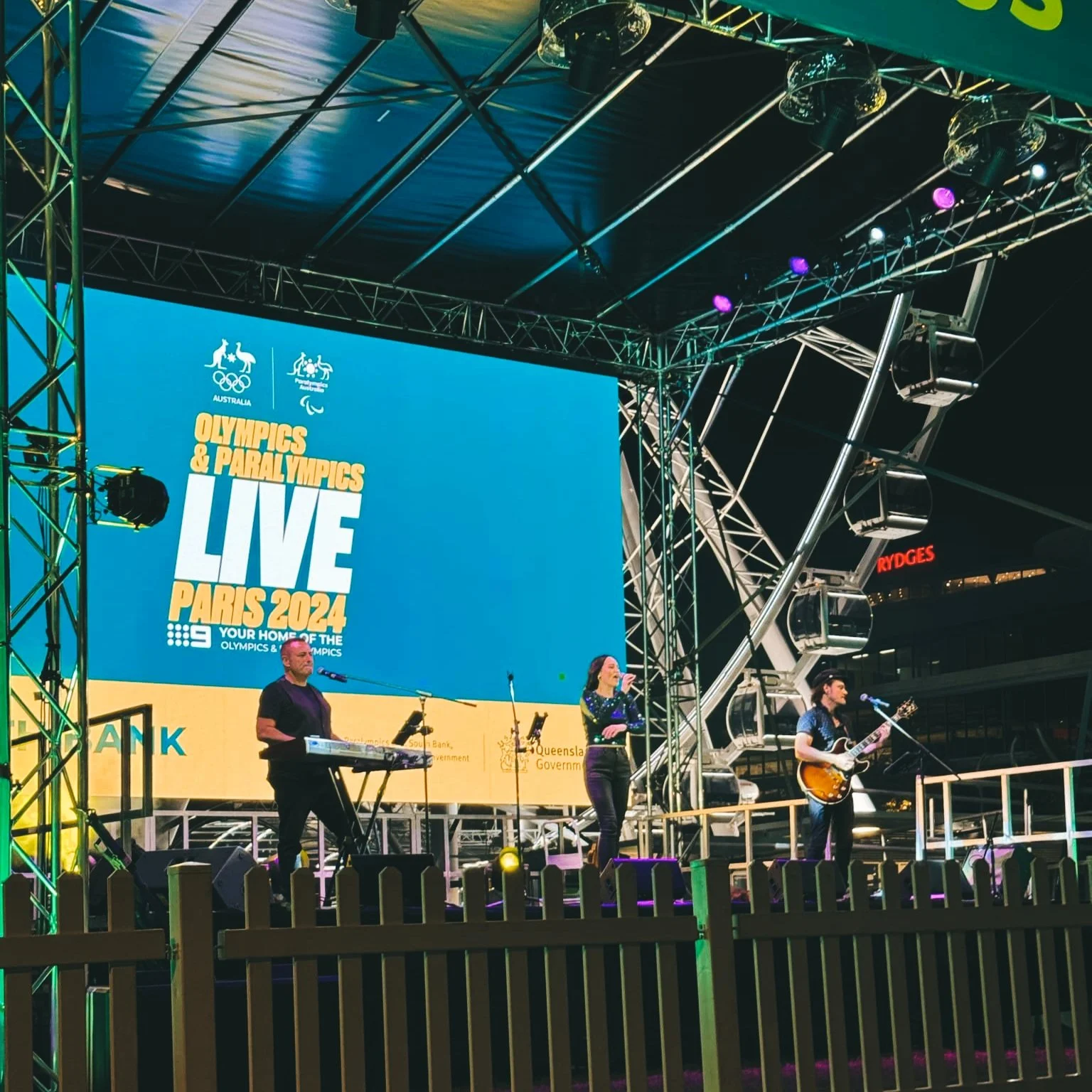 Under the Covers® featuring Shelley Davies performs live at Southbank Parkland's Olympics & Paralympics Celebrations in Brisbane