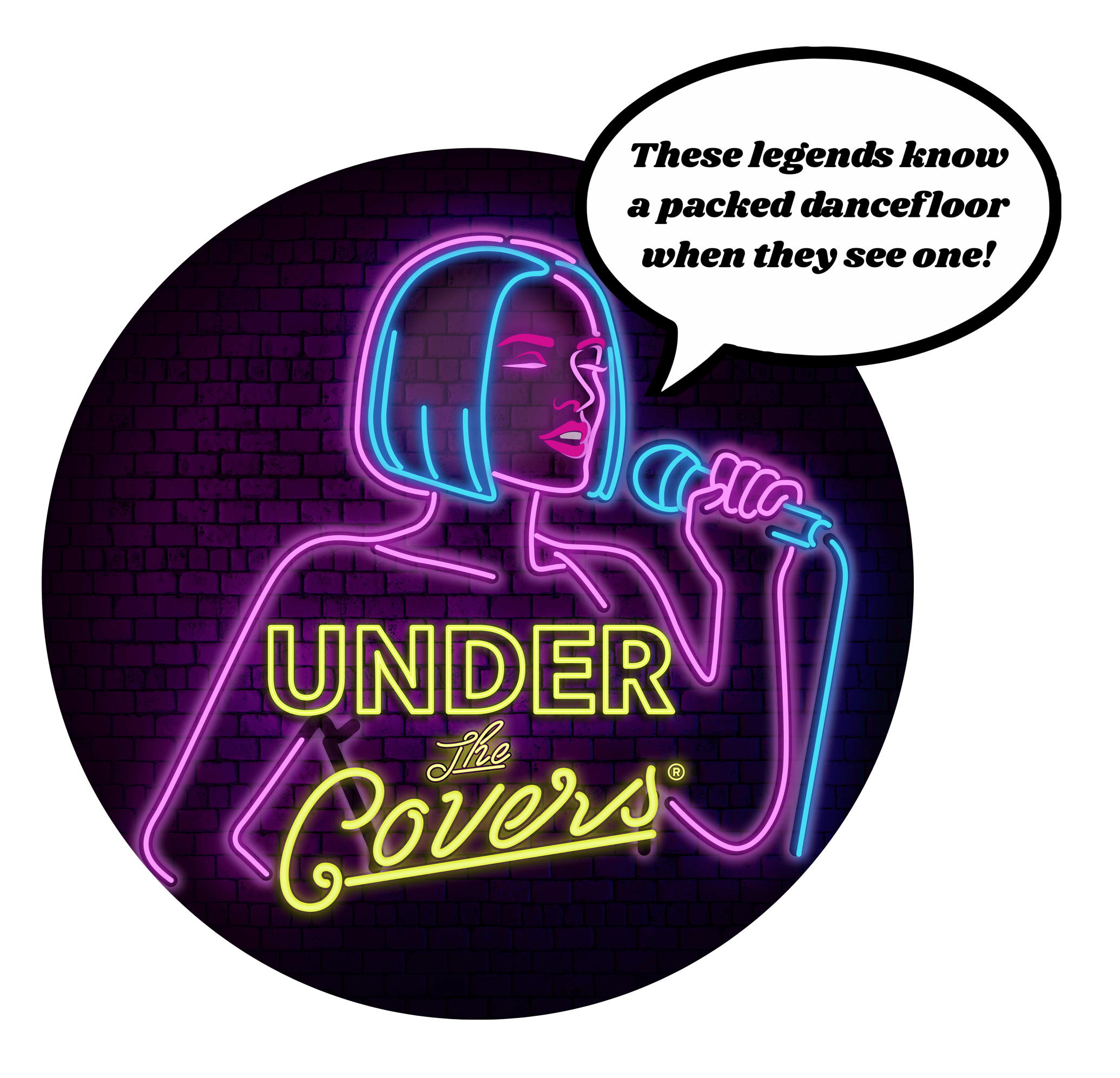 Under the Covers® Logo – we pack dancefloors all over South-East Queensland