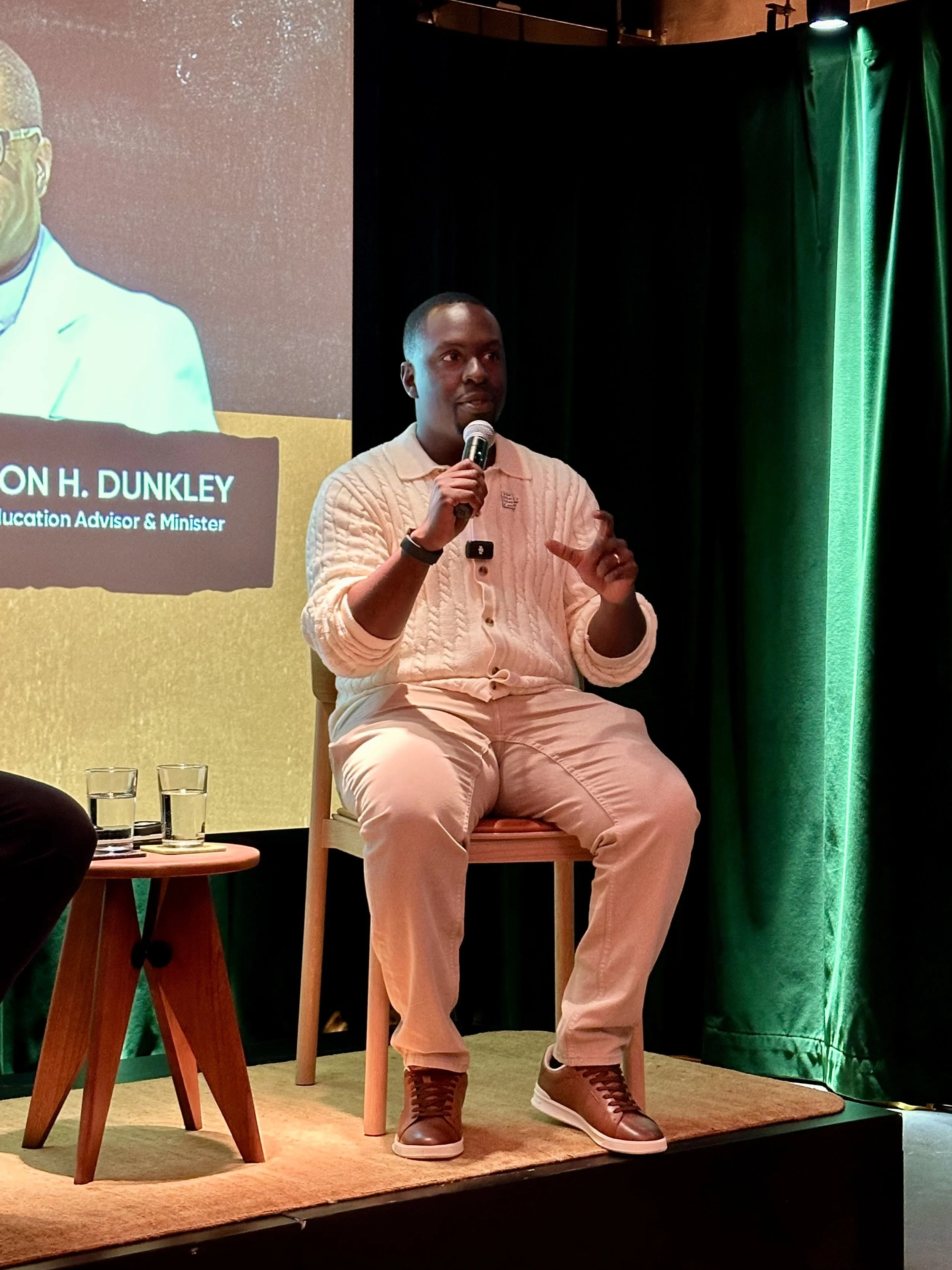 Ministry consultant and spiritual director speaking at an educational leadership event