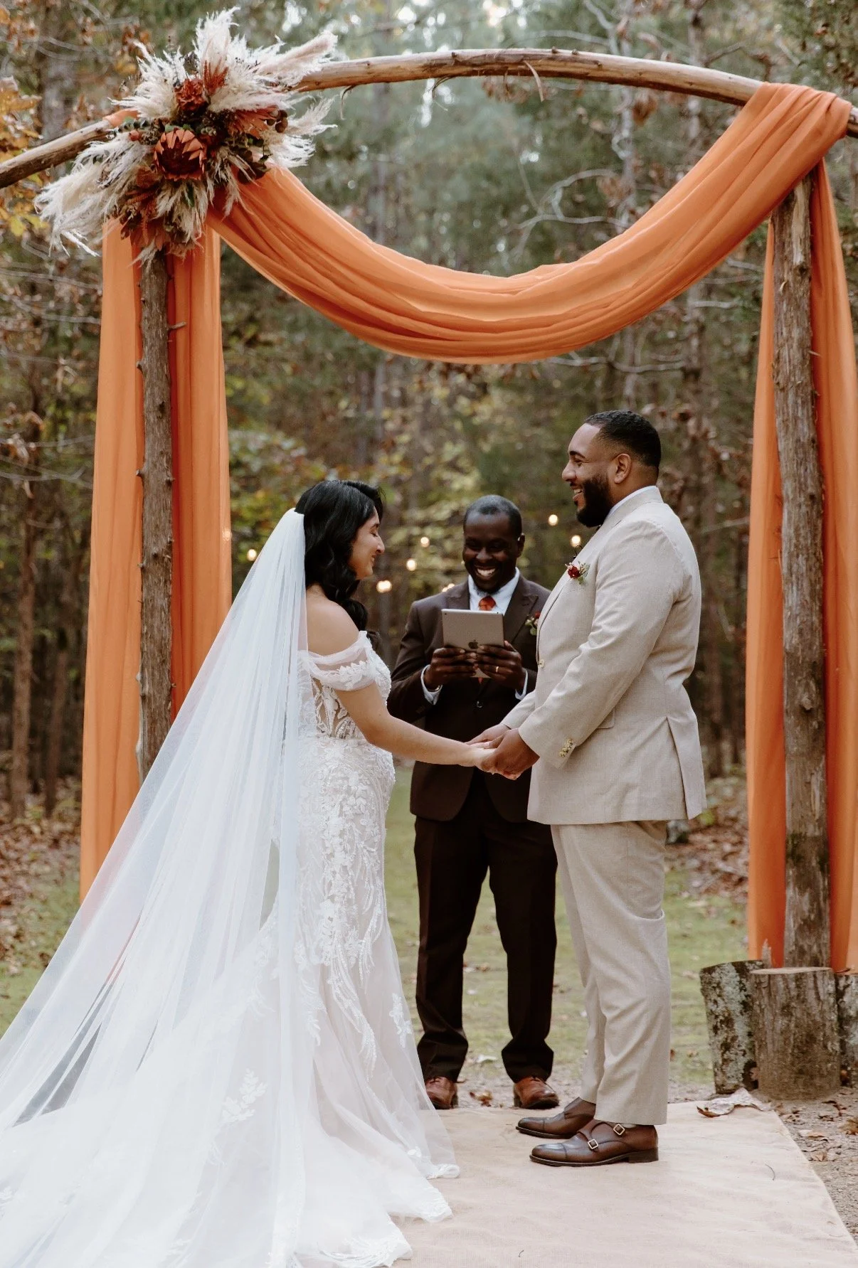 NYC Pastor Brandon Dunkley officiating a Christian wedding ceremony