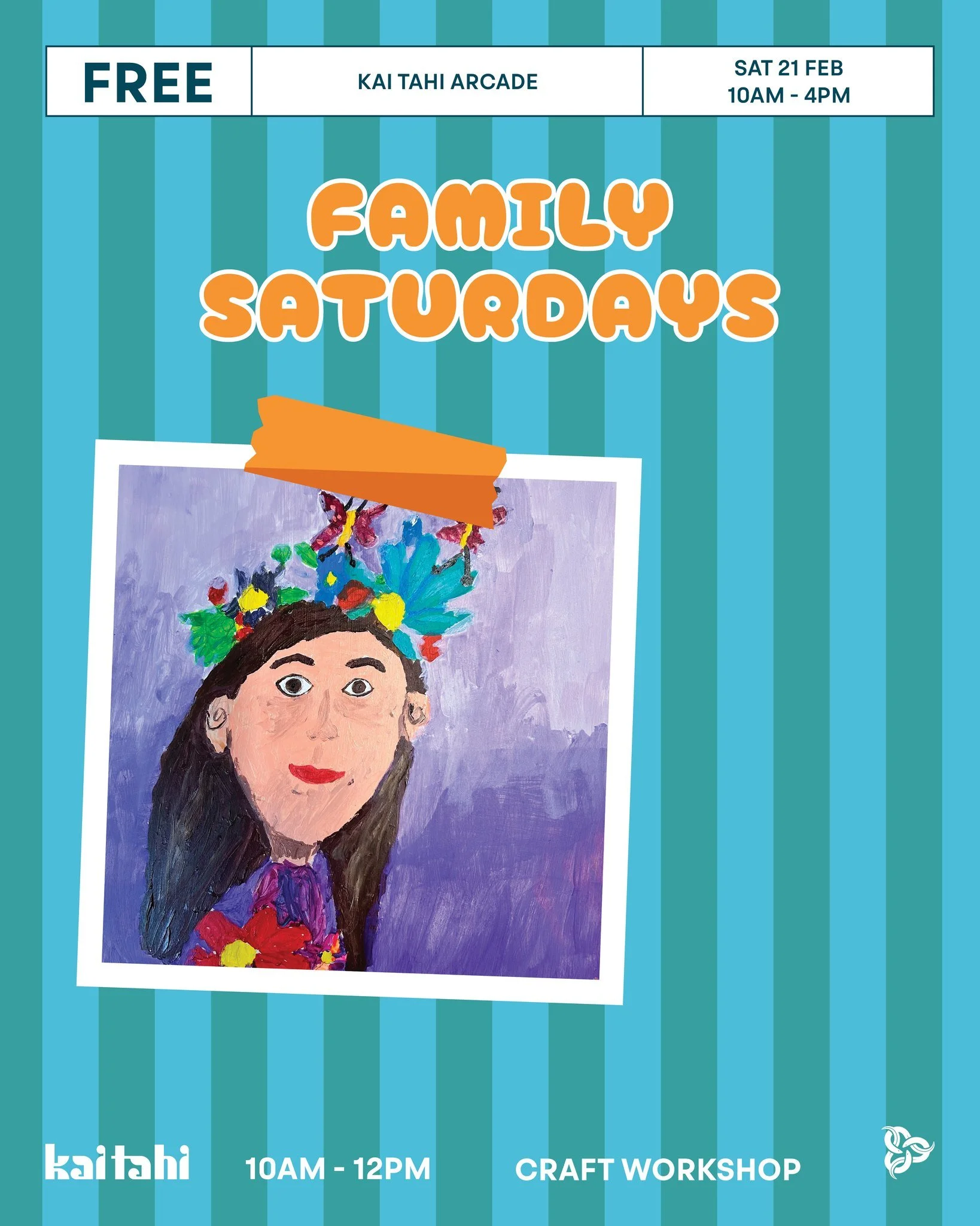 We&rsquo;re doing it again this weekend - 'Family Saturdays' are back at Kai Tahi! 10am - 4pm.

Come down to Kai Tahi for some awesome kids activities, and plenty for the grown-ups too!

Live music from Thomas Poki, face painting, creative craft work