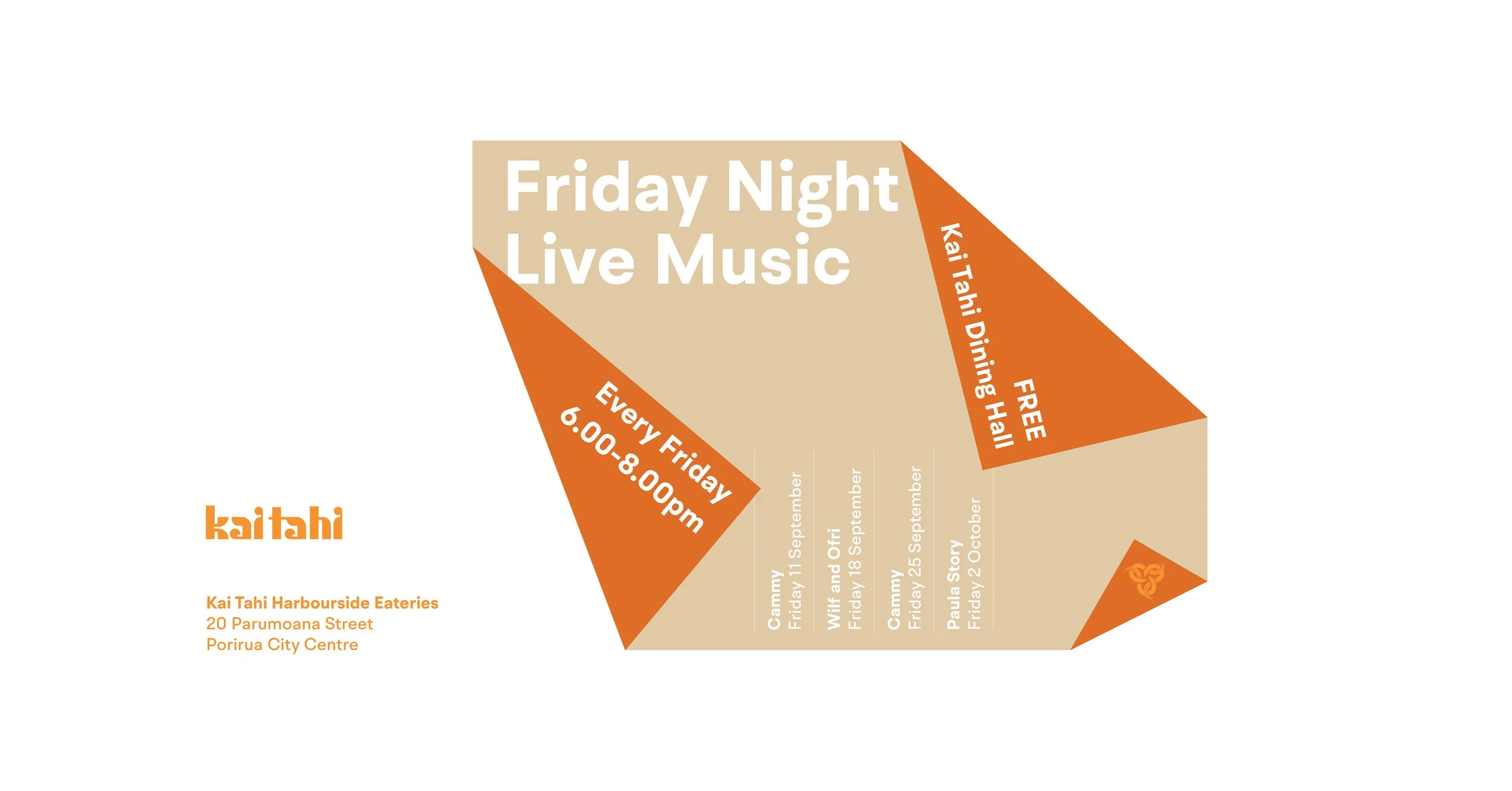 Friday Night Live Music at Kai Tahi - Wilf and Ofri