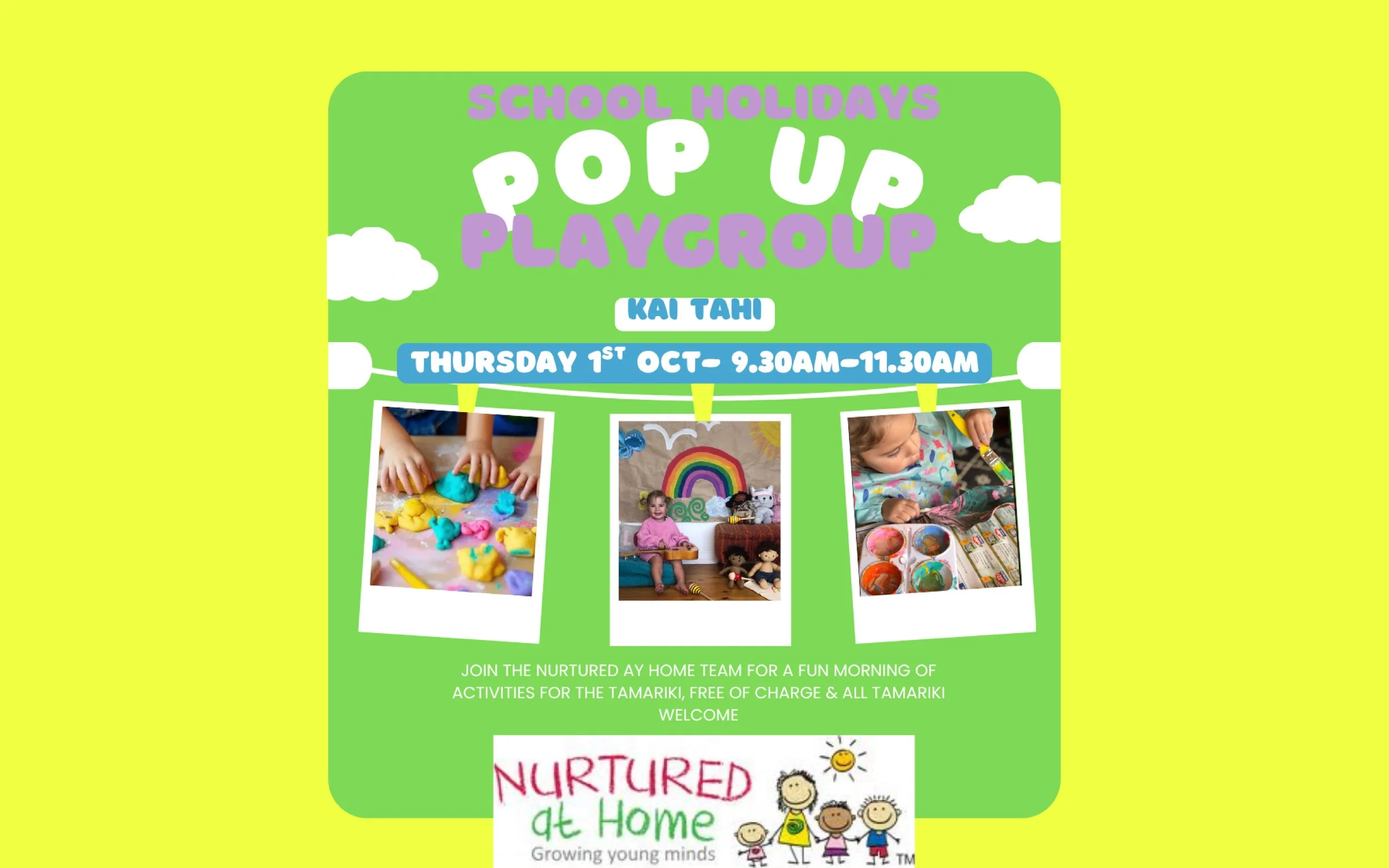 School Holidays Pop-Up Playgroup