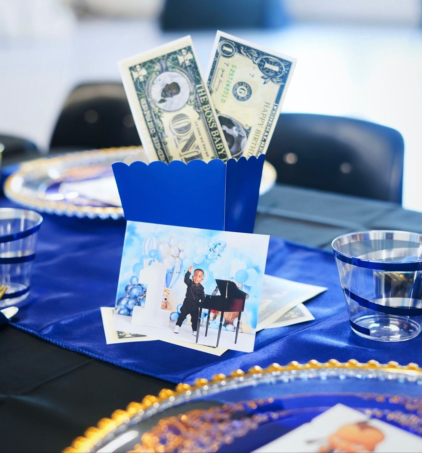 Done like a true boss💵💰! These custom dollar bills were an absolute hit at Isaac&rsquo;s boss baby birthday party 🥳
