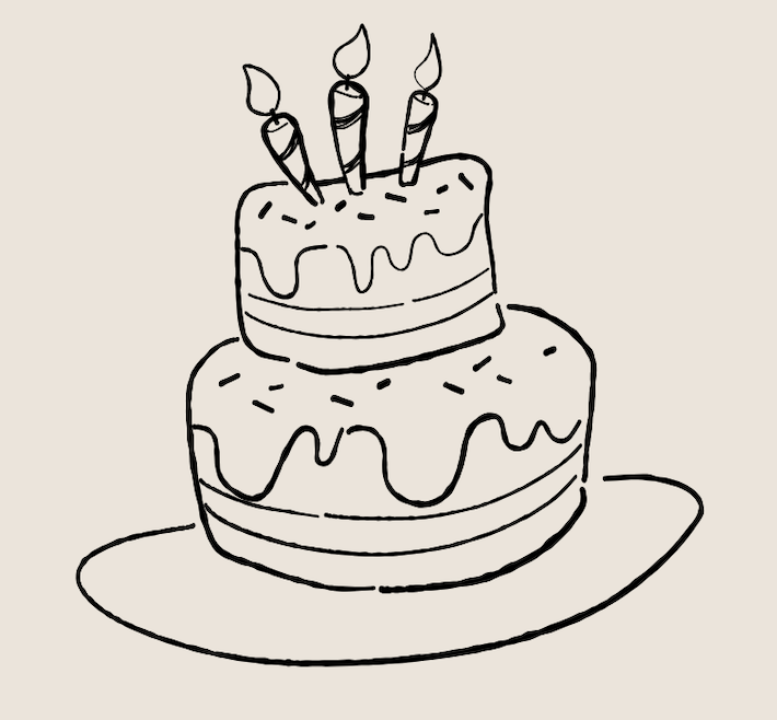 Birthday event planning service, Birthday cake