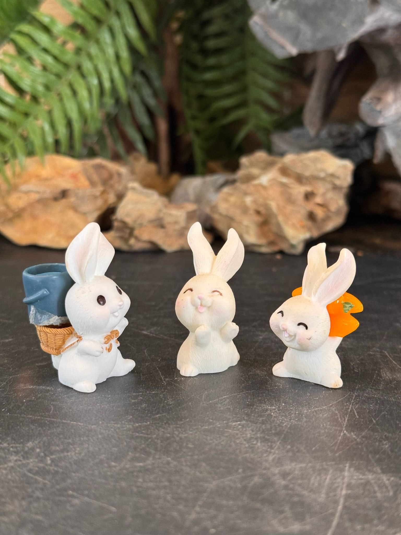 Terrarium Figurines (White Bunny)
