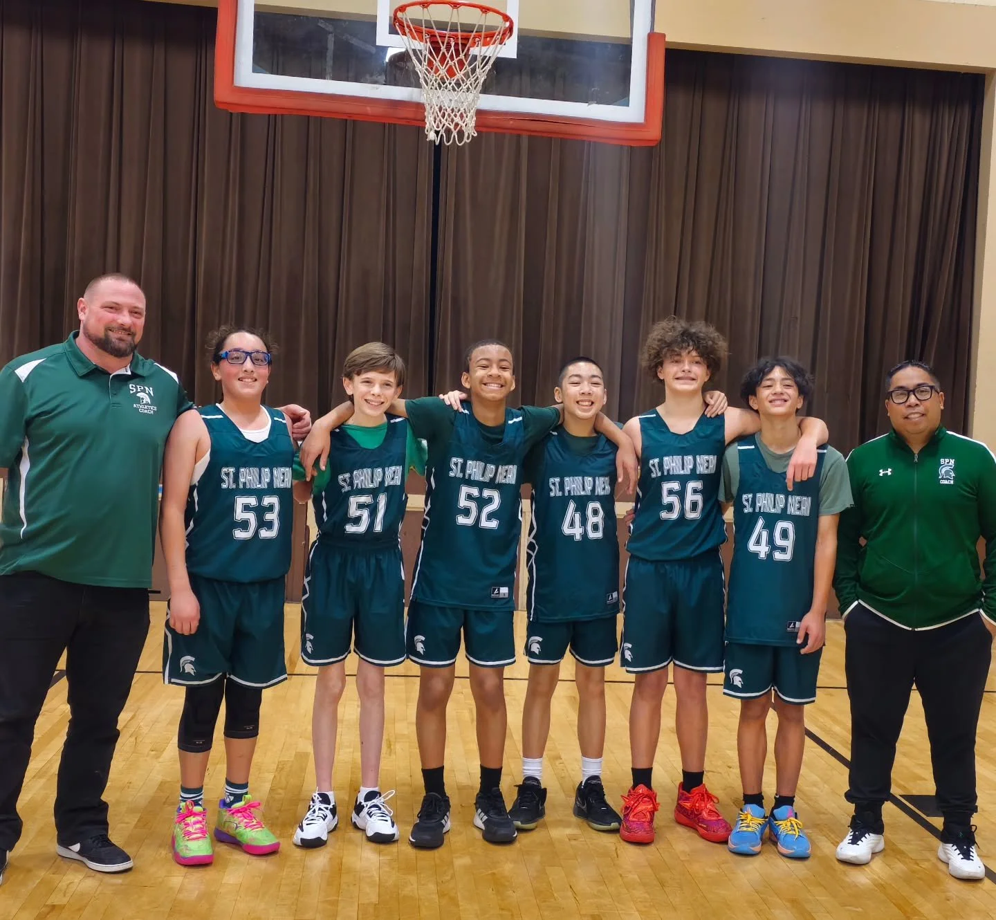 Thats a wrap for the 7th Grade (CO:2031) @spnalameda boys team. 2nd year in a row with a Play-In spot.

This year it was a lot more relaxed, we knew we were going to be short-handed and out gunned. It didn't stop each of them from trying, putting in 