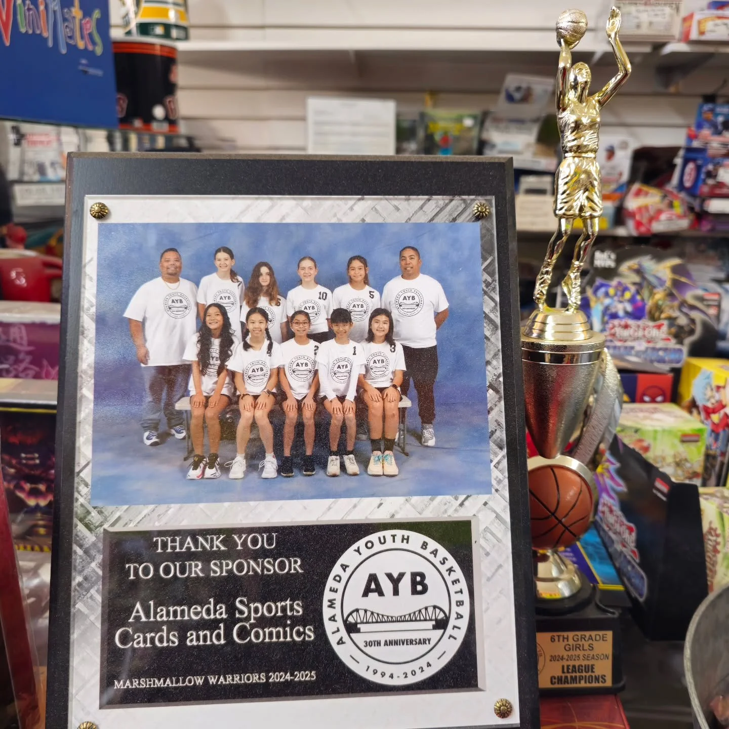 Happy to stop by and see this still up. A nice little flashback to Team Marshmallow as we secured that #alamedayouthbasketball championship for the 2024-2025 6th grade school year.

What a season, with Coach @big1236 and these group of girls it was a