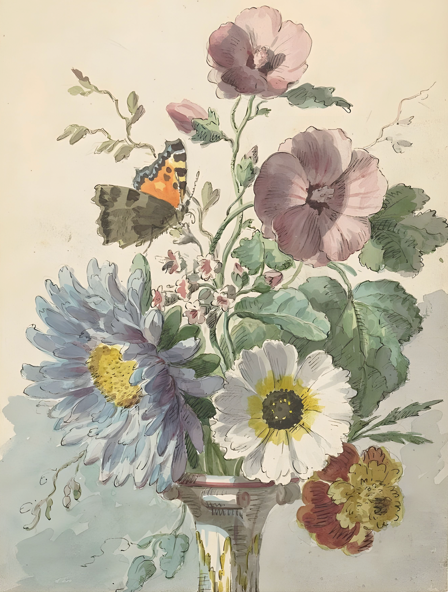 Botanical art for a coaching website called Enclave. Science-based coaching to manage work stress and burnout.