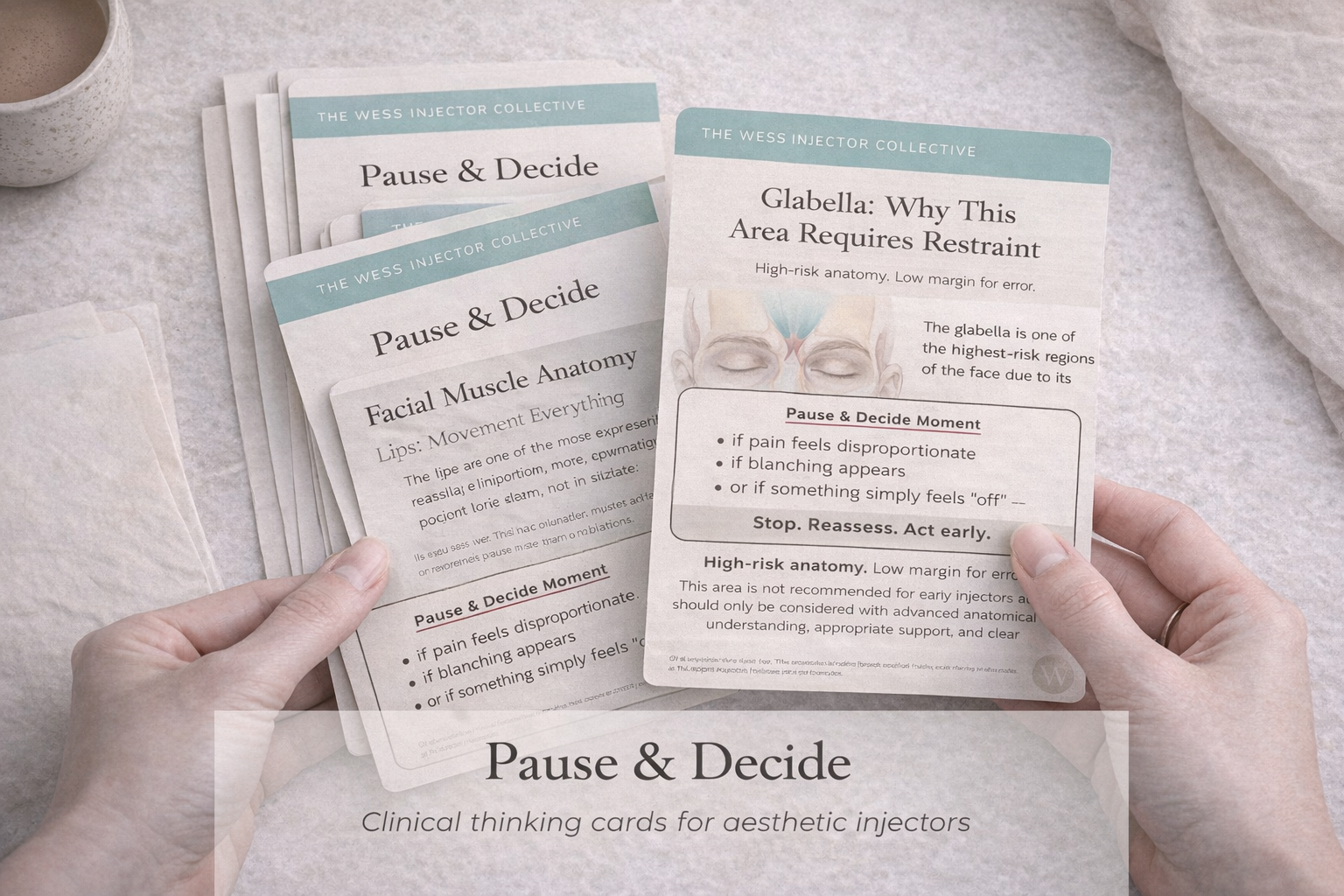 Pause & Decide: A Clinical Awareness Deck for Injectors