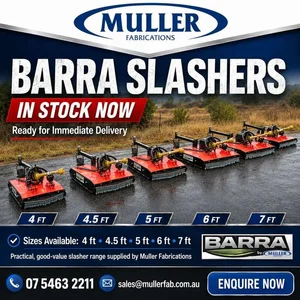 September Barra slasher offer with a free adjustable wheel on all sizes