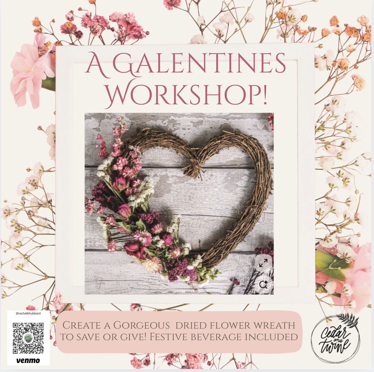 A Shop & Create Galentine's Workshop