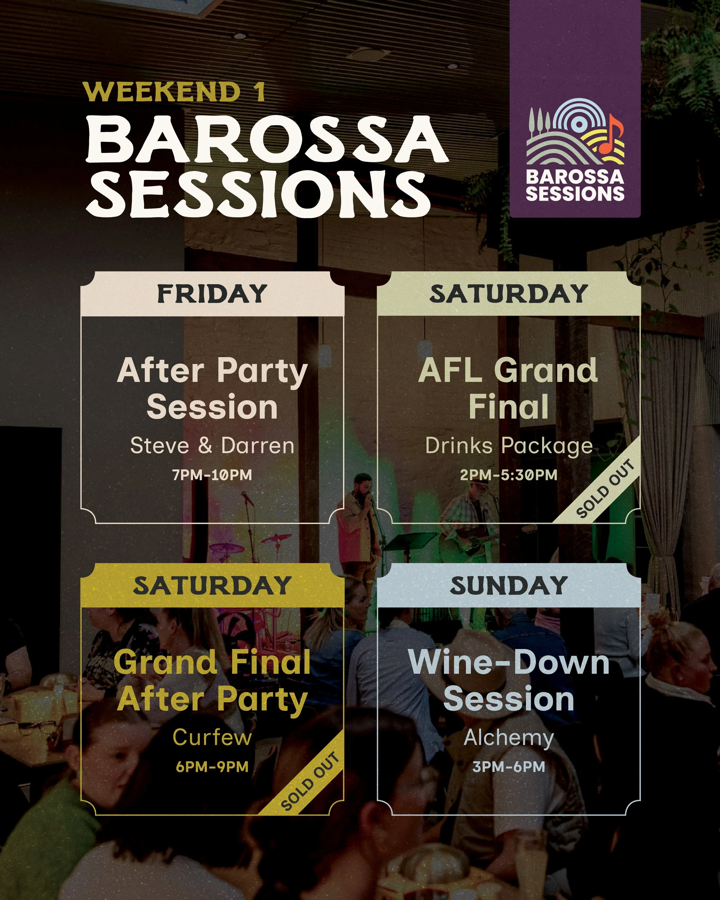 Live music this week at Old Mill Brewery Tanunda Barossa Valley.