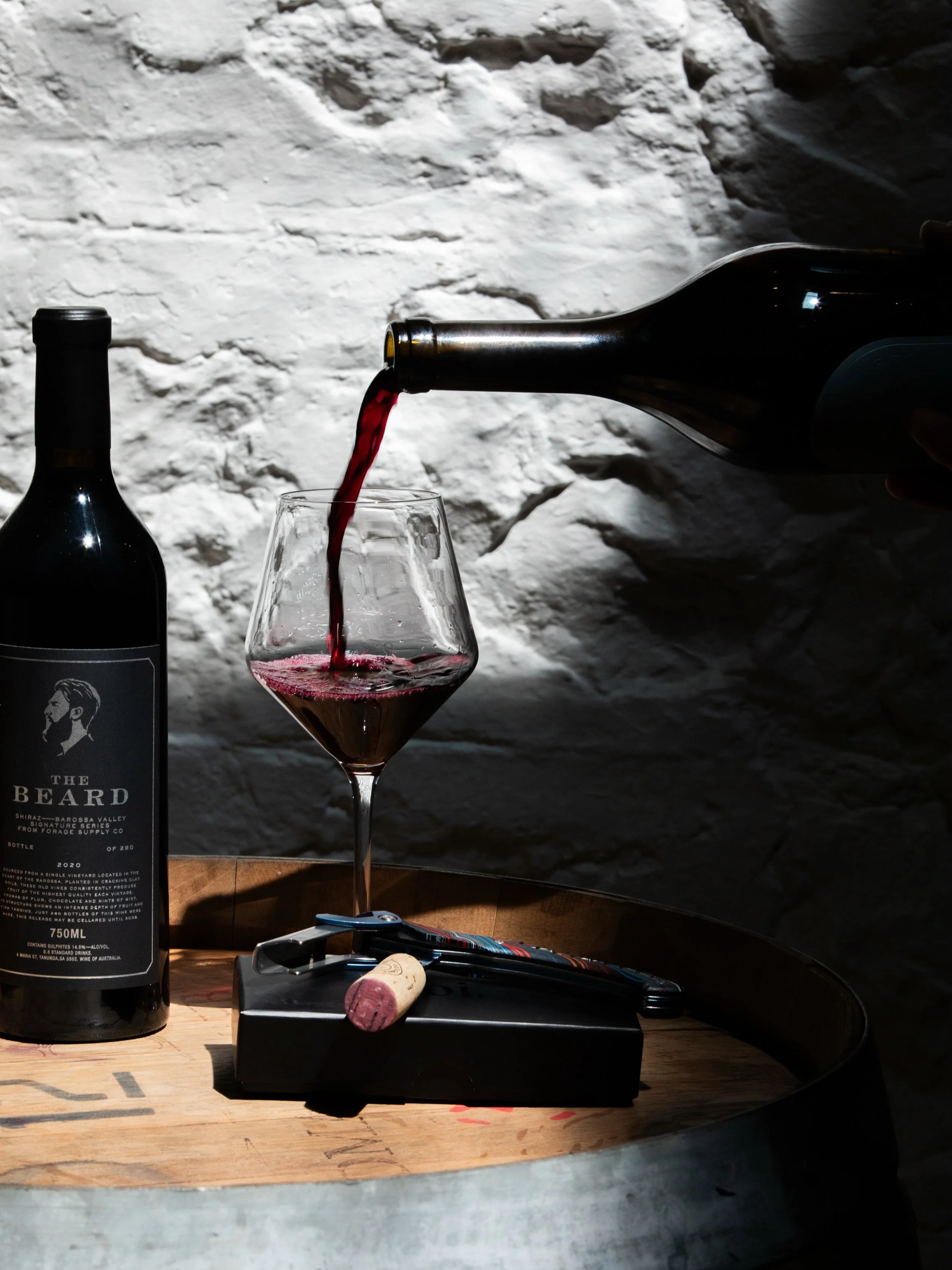 We&rsquo;re pouring a premium lineup of reds from @foragesupplyco including Shiraz, Grenache, Montepulciano and more.

Featuring limited releases like The Beard, these are wines built to drink now or cellar deep into the future.

Available to enjoy i