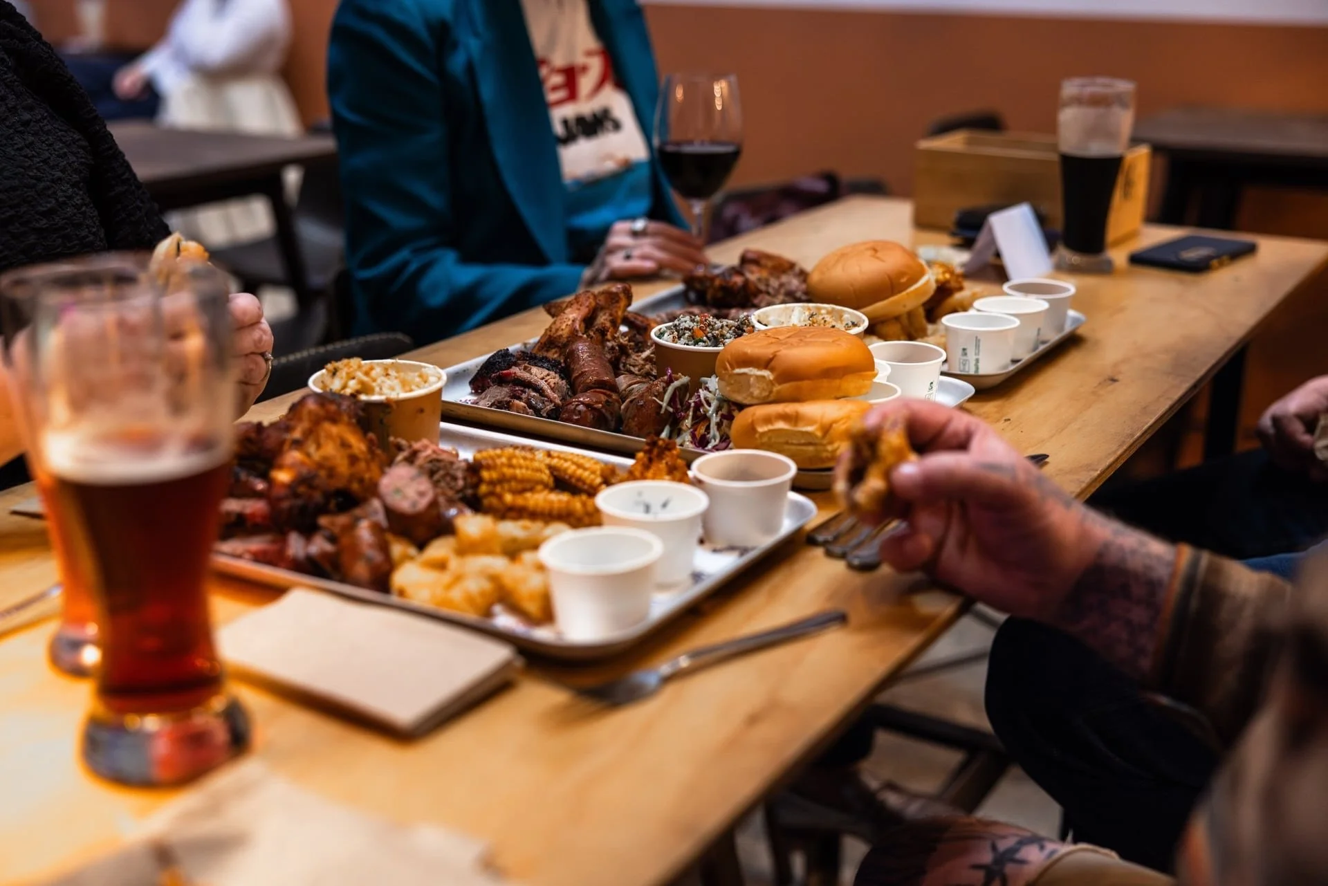 The platters are selling faster than Frank can smoke them. 🔥

Texas BBQ returns to Old Mill Brewery on 14 June, with brisket, pulled pork, wings, sausage links and all the trimmings cooked low and slow over real wood.

We&rsquo;re down to limited pl