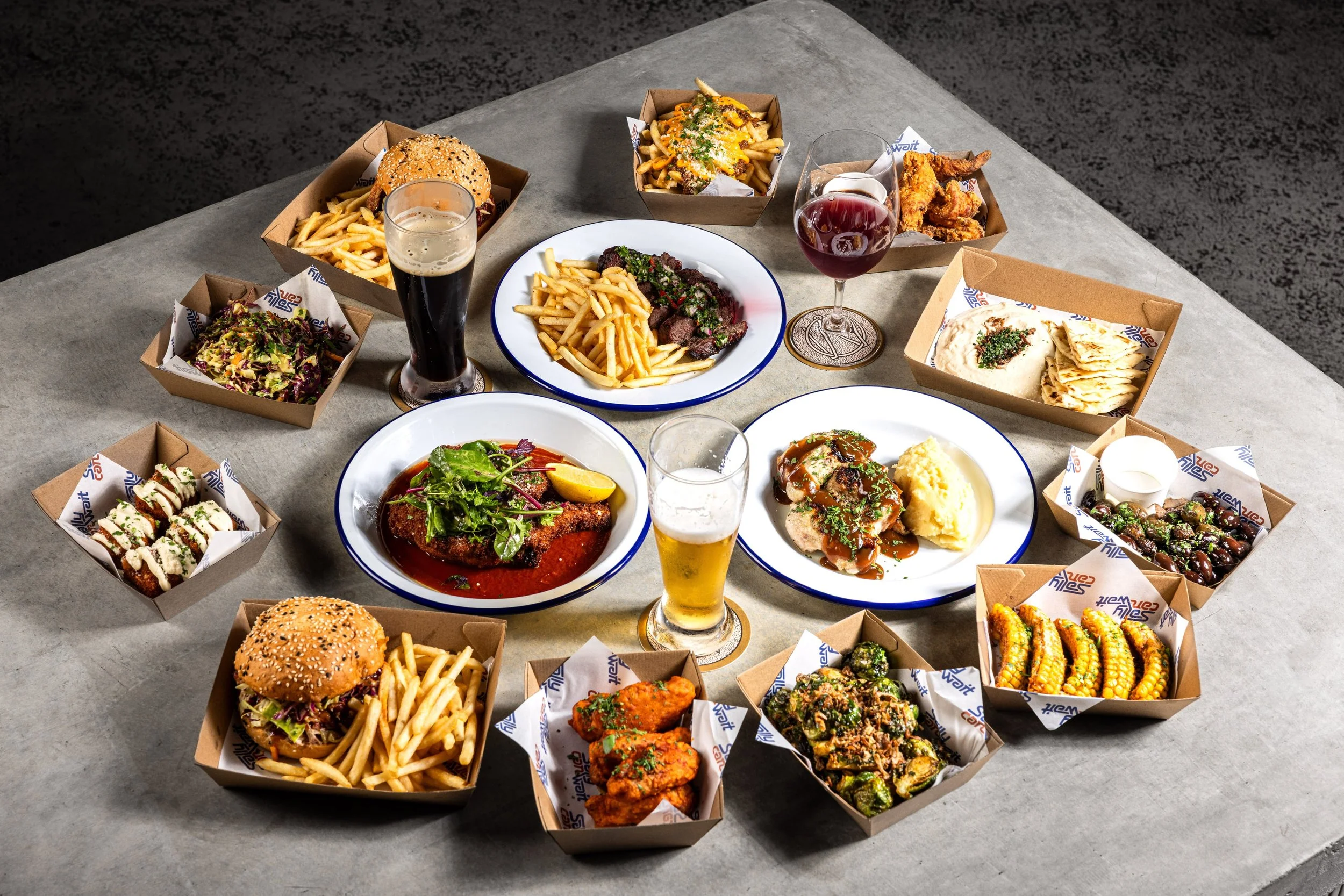 New Winter Menu at Old Mill Brewery featuring hearty seasonal dishes, burgers, steak frites, roast chicken, pork cotoletta, share plates and gluten free options.