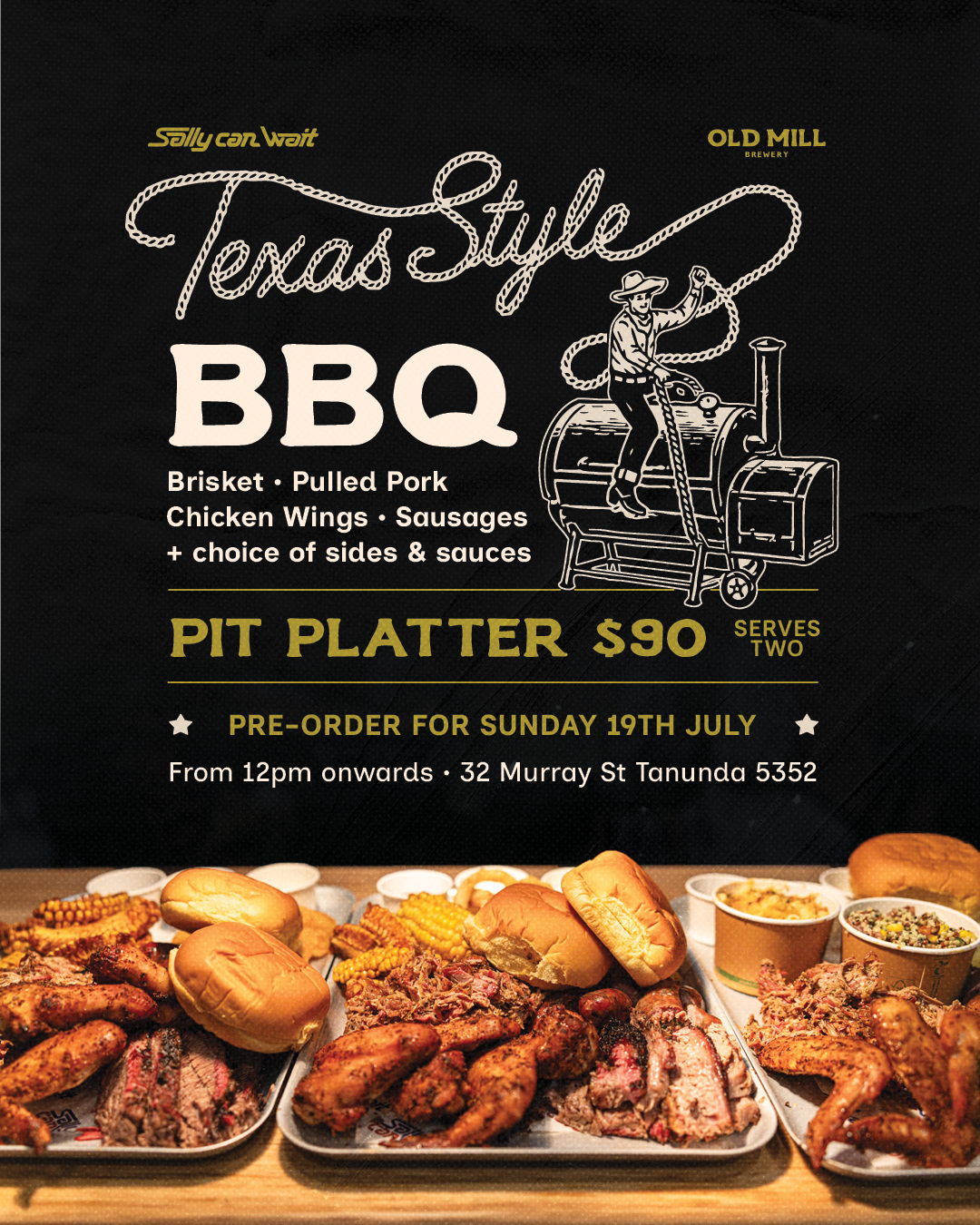Texas Style BBQ at Old Mill Brewery
