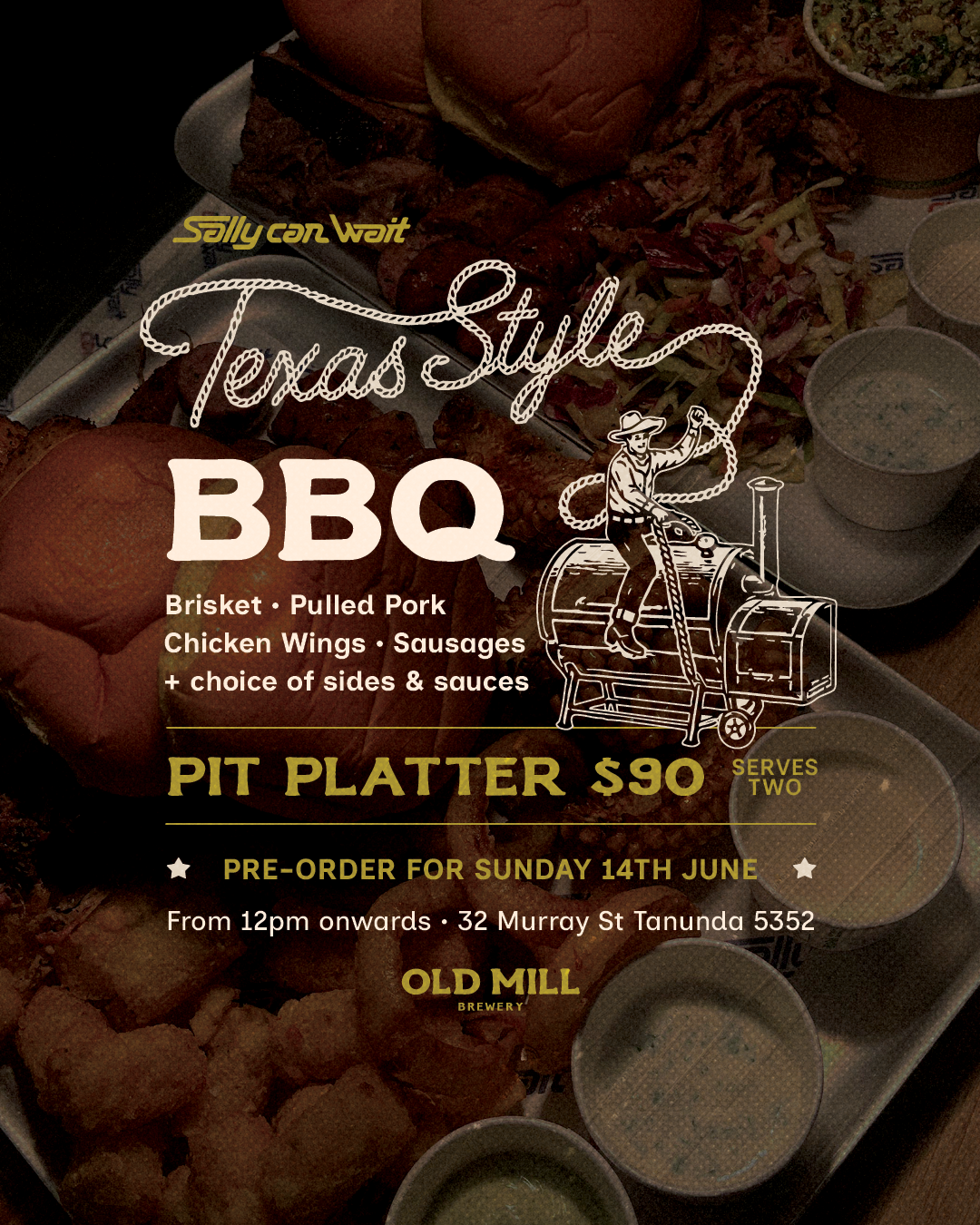 Texas Style BBQ at Old Mill Brewery, Tanunda, Barossa Valley.