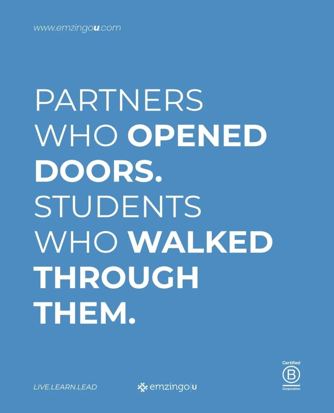 Behind every program this year, there was a partner who said yes and a student who showed up ready to learn from them.

Emzingo|U&rsquo;s programs only work because of the organizations who open their doors to us: sharing their communities, their cha