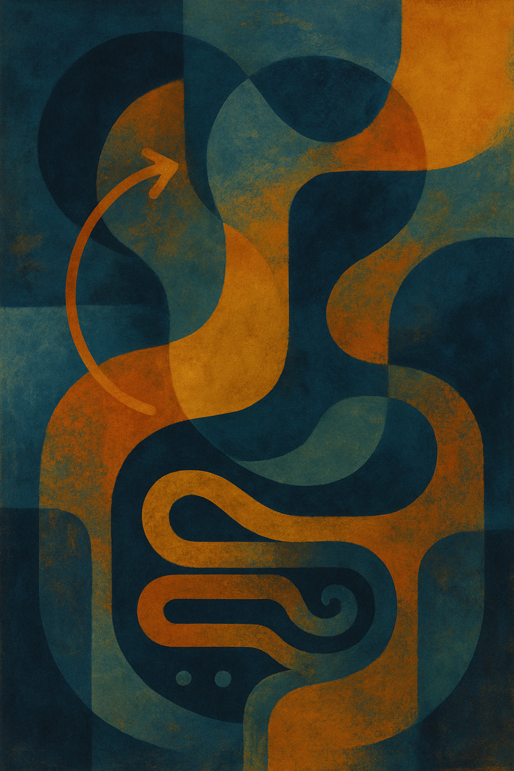 Connexion spirituelle et transformation intérieure pour la guérison digestive.