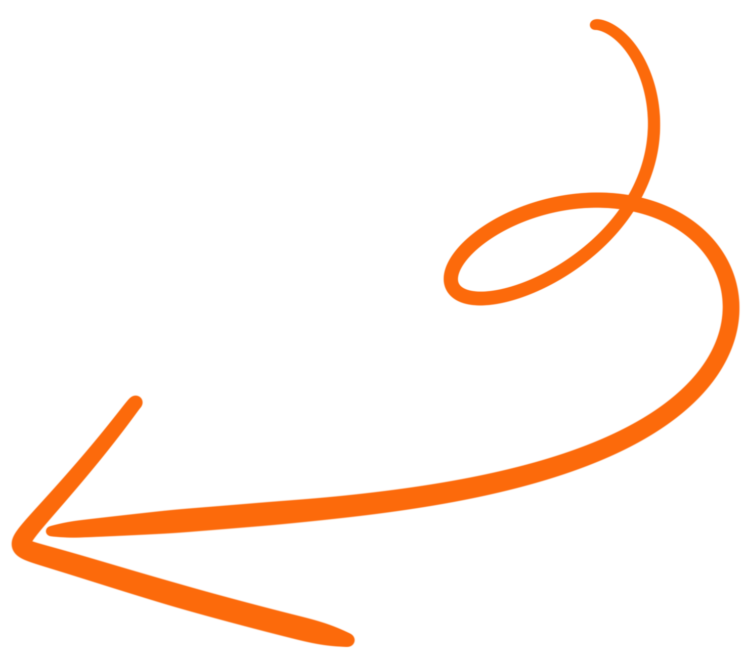 Oranssi nuoli osoittamassa Ota yhteyttä nappia