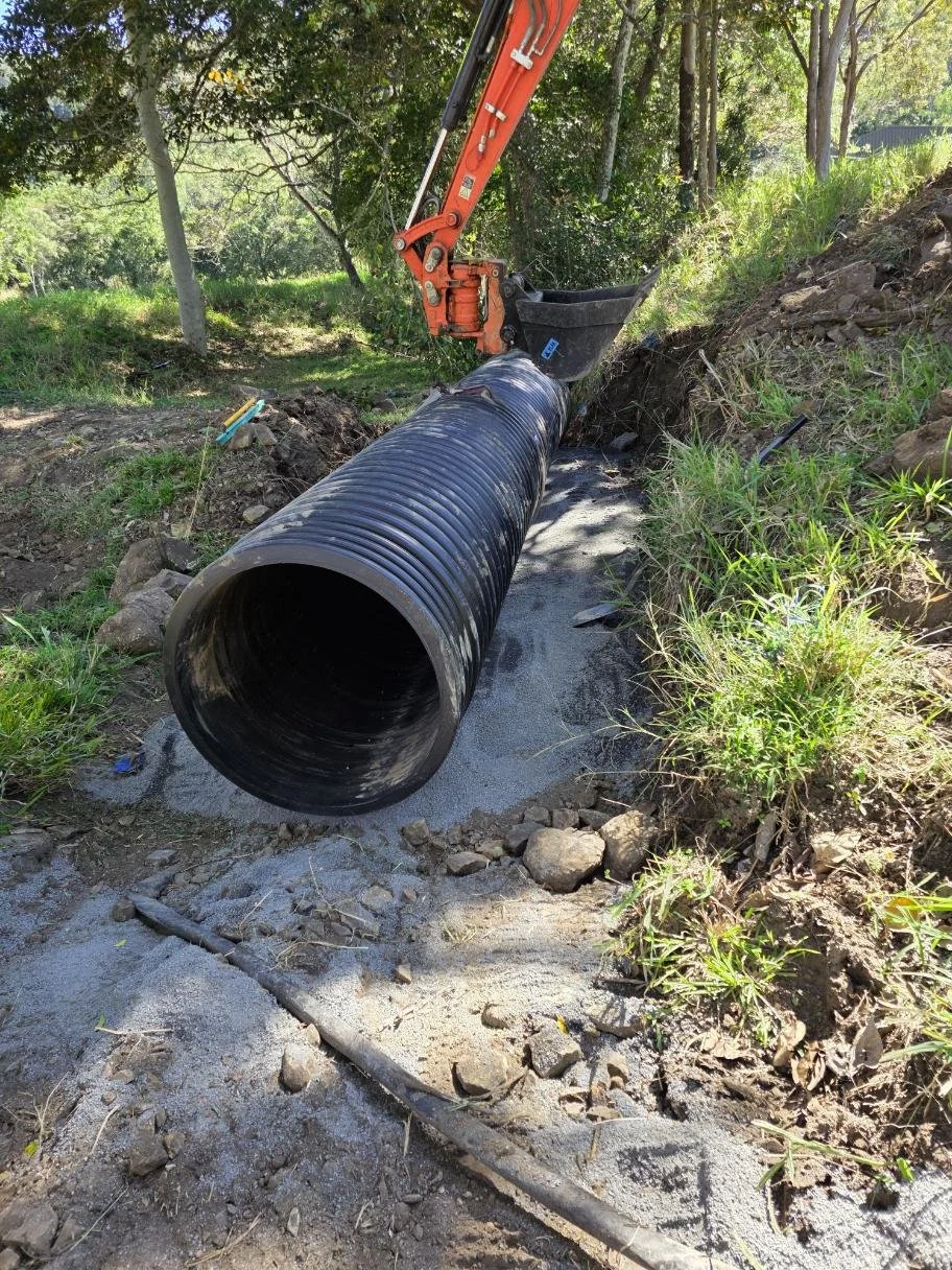 Drainage & Stormwater Works, EJ's Plant Hire Mackay and Sarina