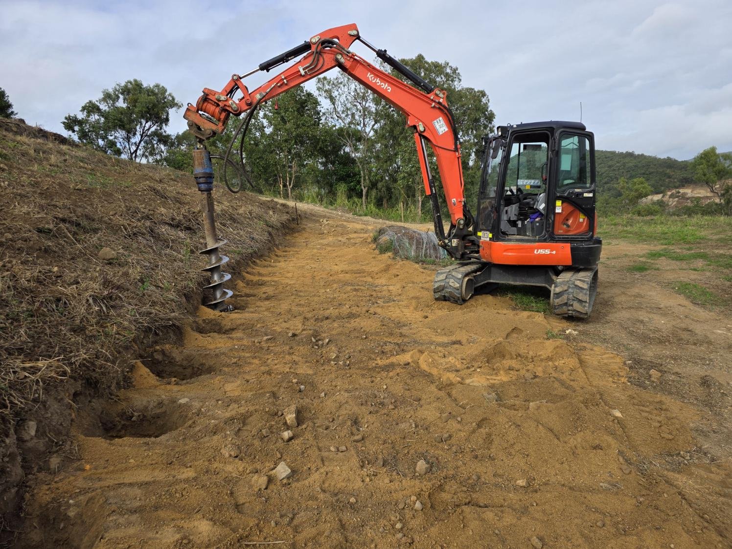 5.5T Kubota U55-4 Excavator, EJ's Plant Hire & Vegetation Management Mackay & Sarina