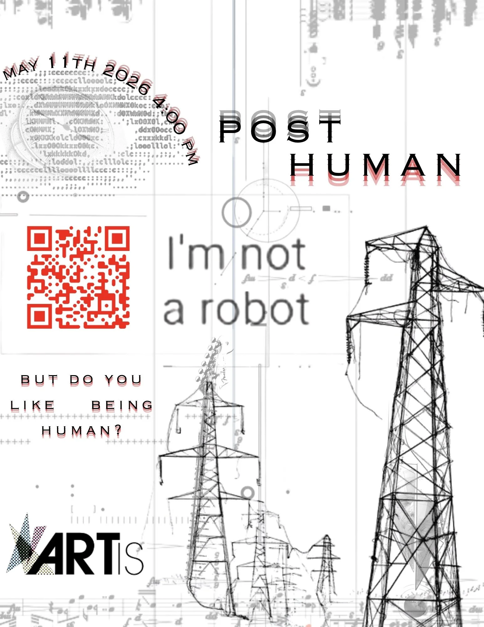 "Art Is - POSTHUMAN Show" Poster 2